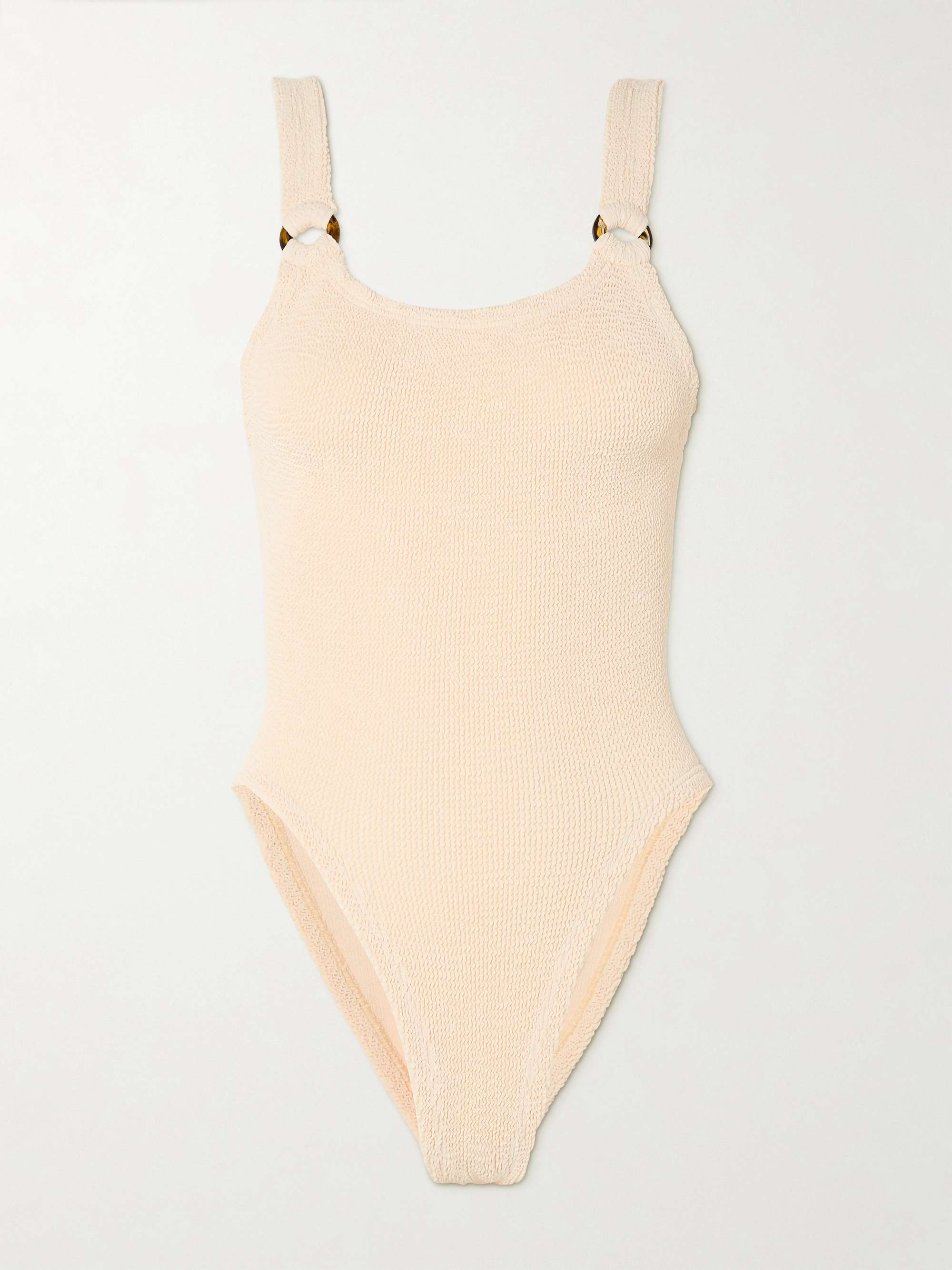 Domino embellished seersucker swimsuit view