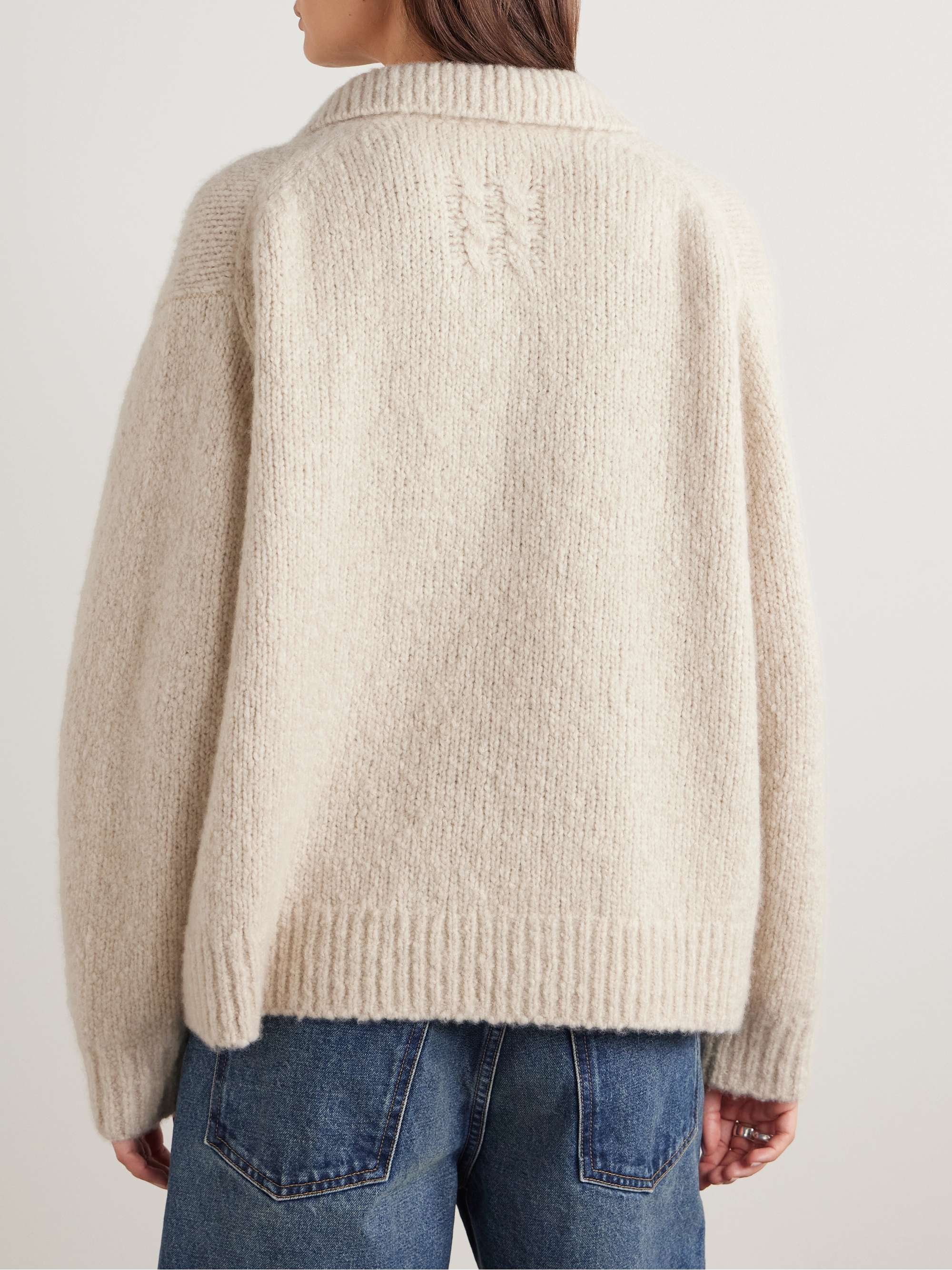 Callen oversized cashmere and silk-blend sweater view
