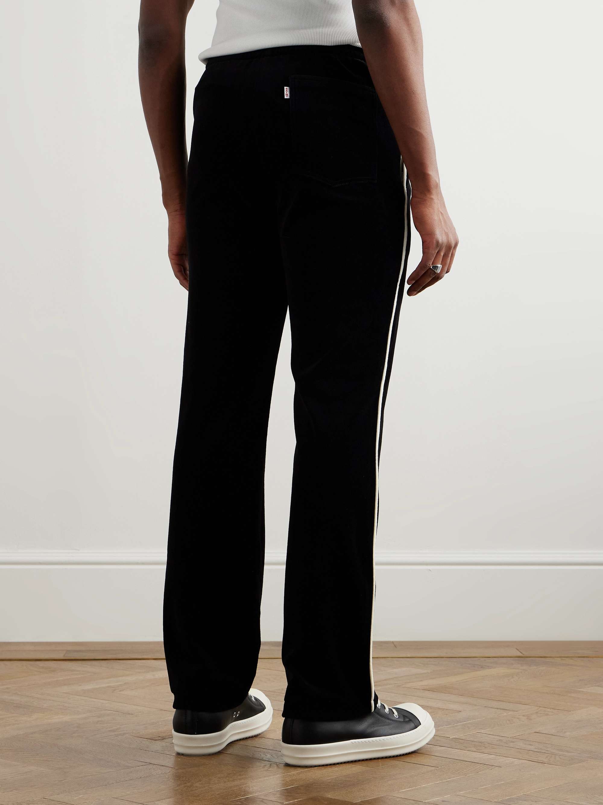 + Lastman Bootcut Cotton-Blend Velour Track Pants view