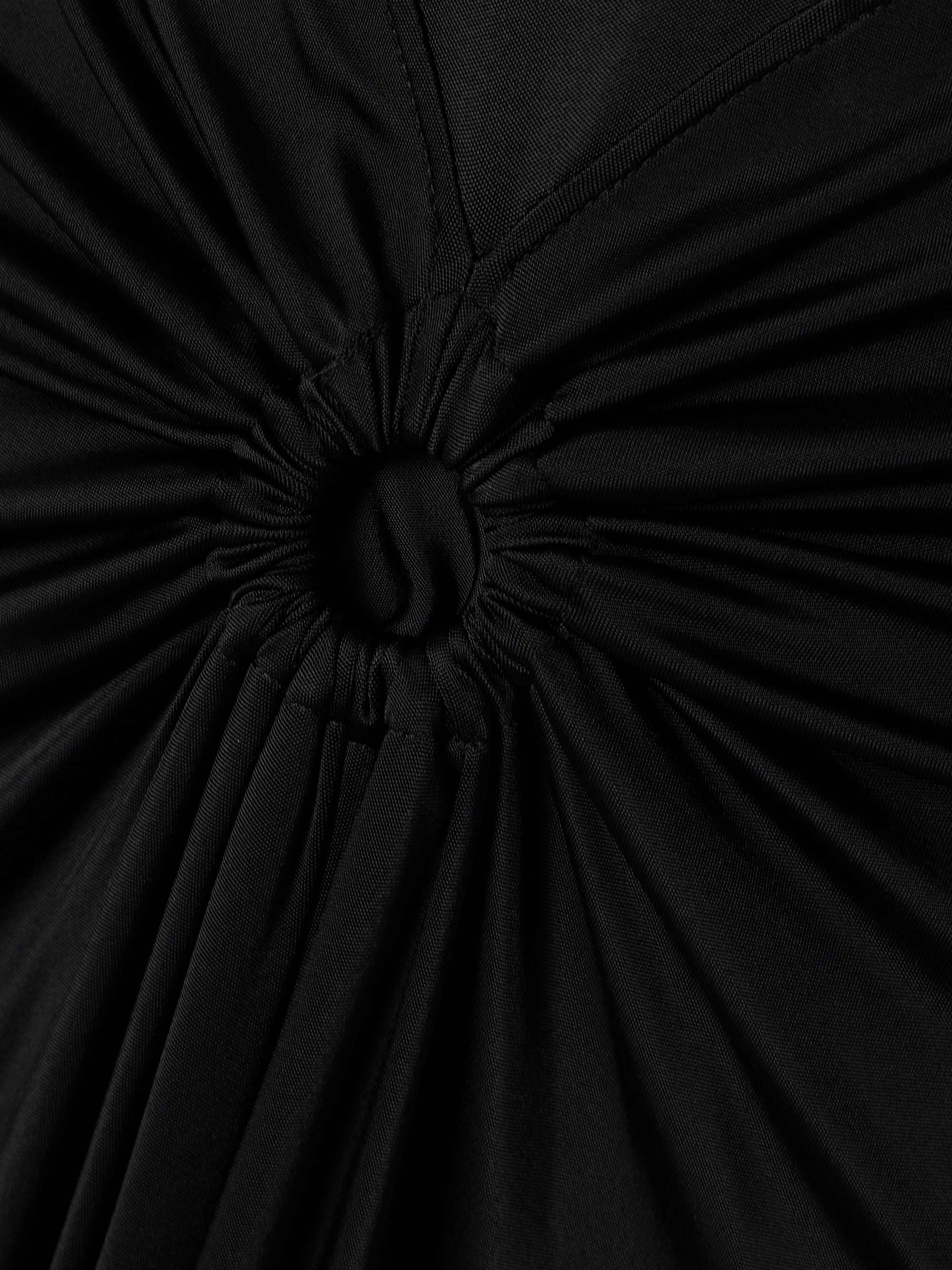 Gathered satin-jersey midi dress view