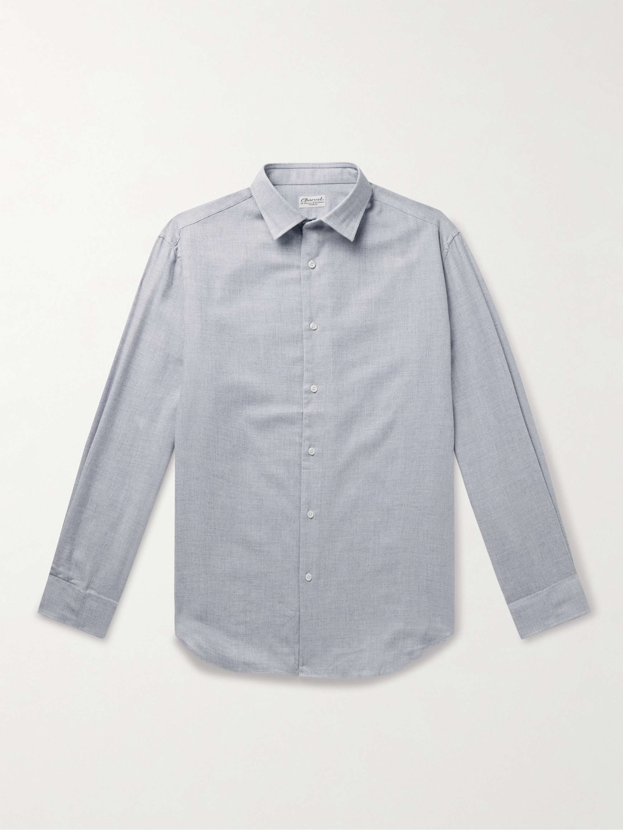 Brushed Cotton and Wool-Blend Shirt view
