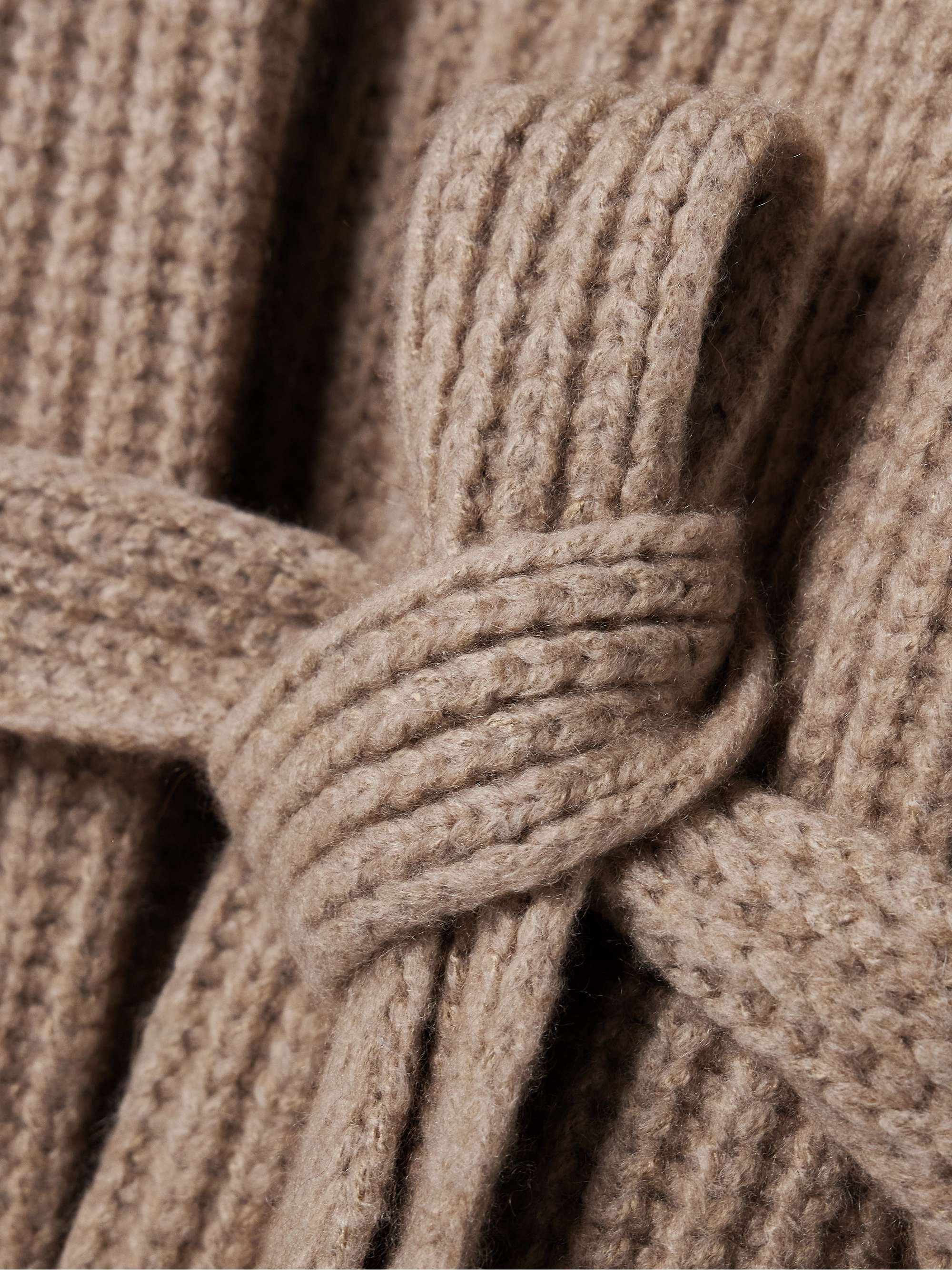 Isotani belted cashmere and silk-blend cardigan view