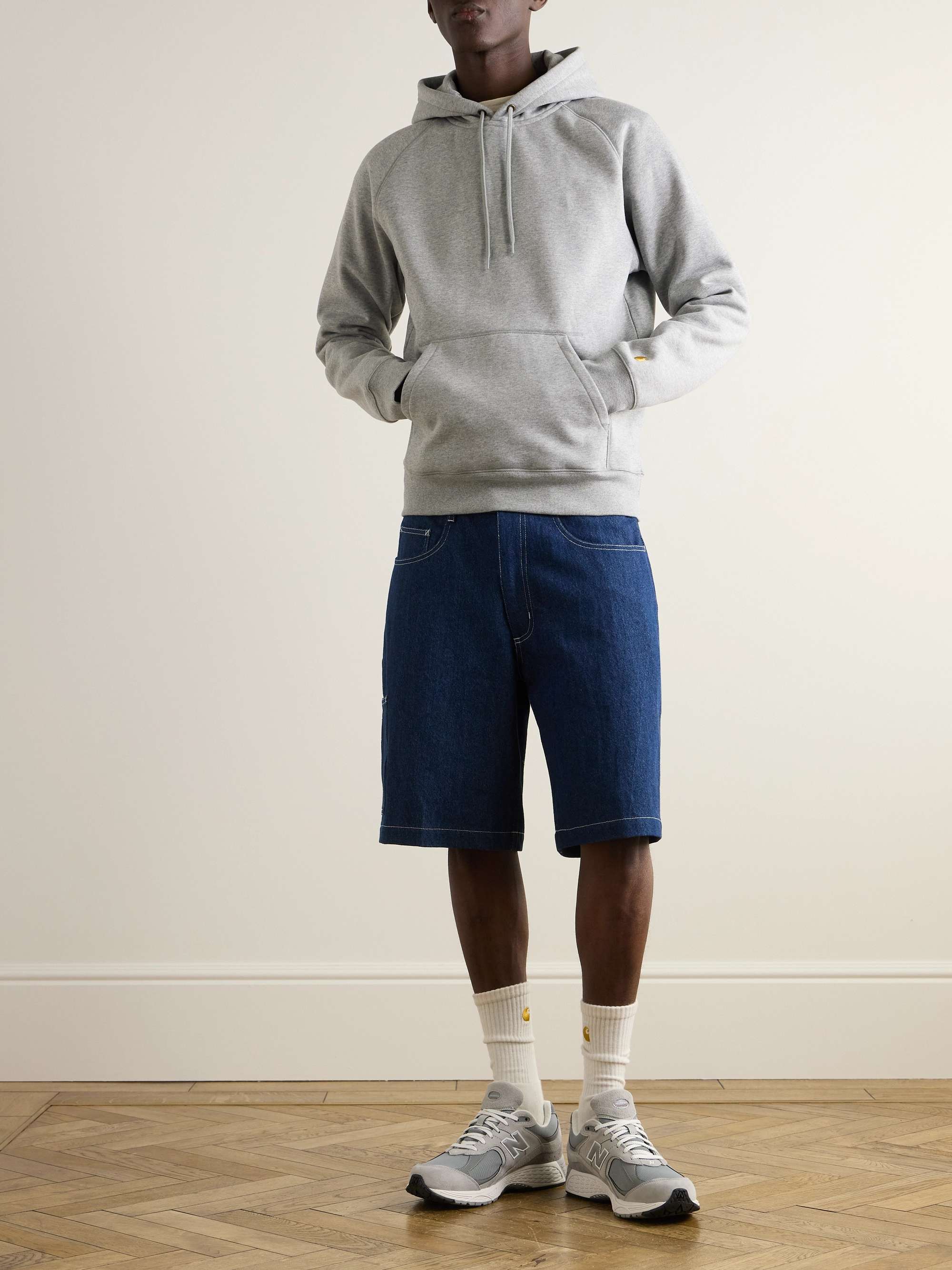 Chase Logo-Embroidered Cotton-Blend Jersey Hoodie view