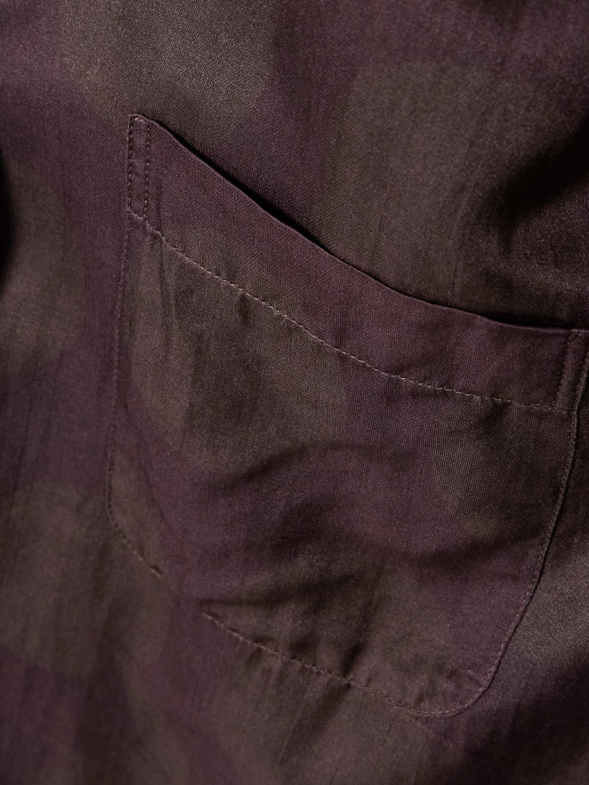 Polka-dot cotton and silk-blend shirt view