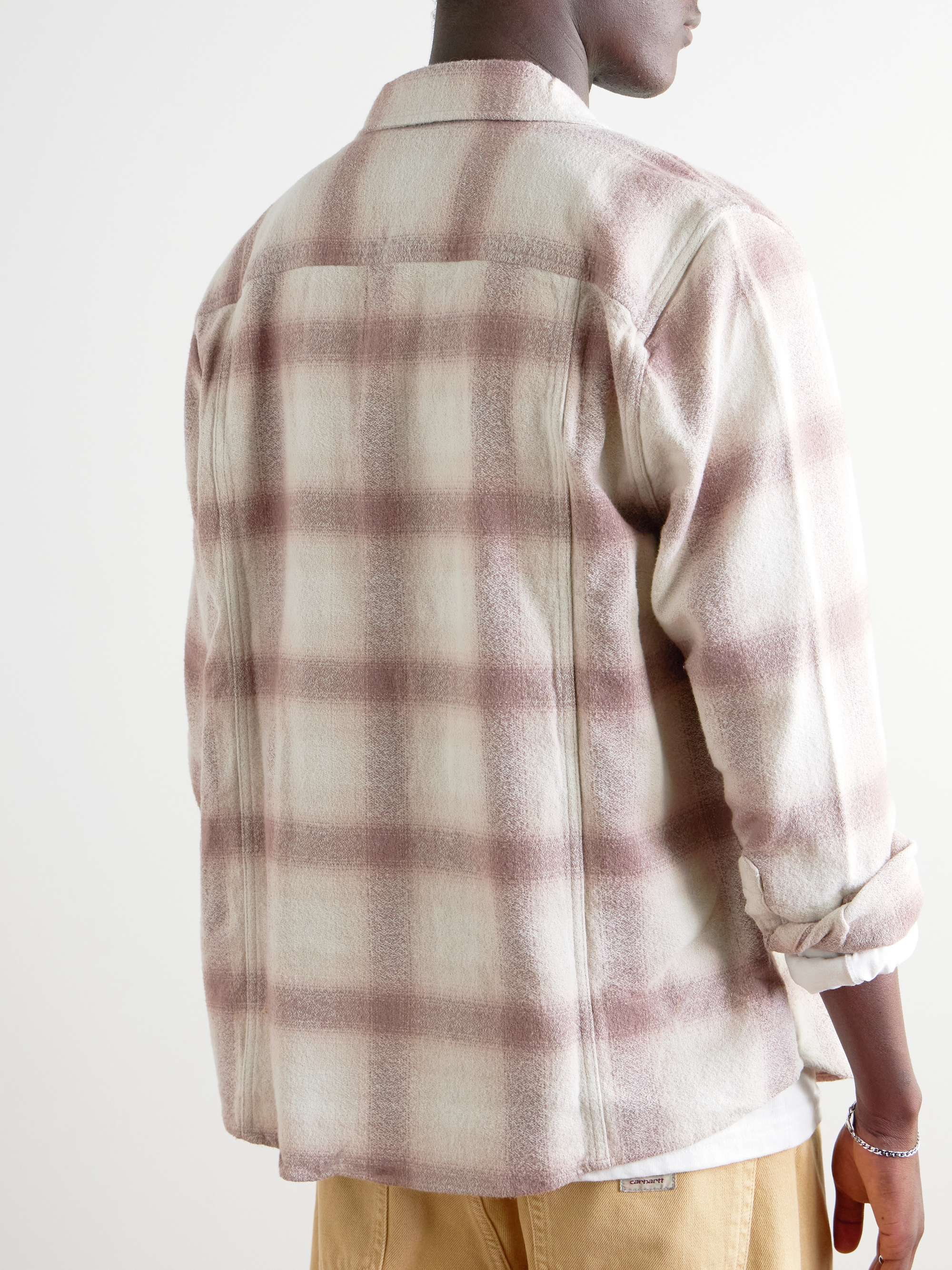 Snow Day Checked Organic Cotton-Flannel Shirt view