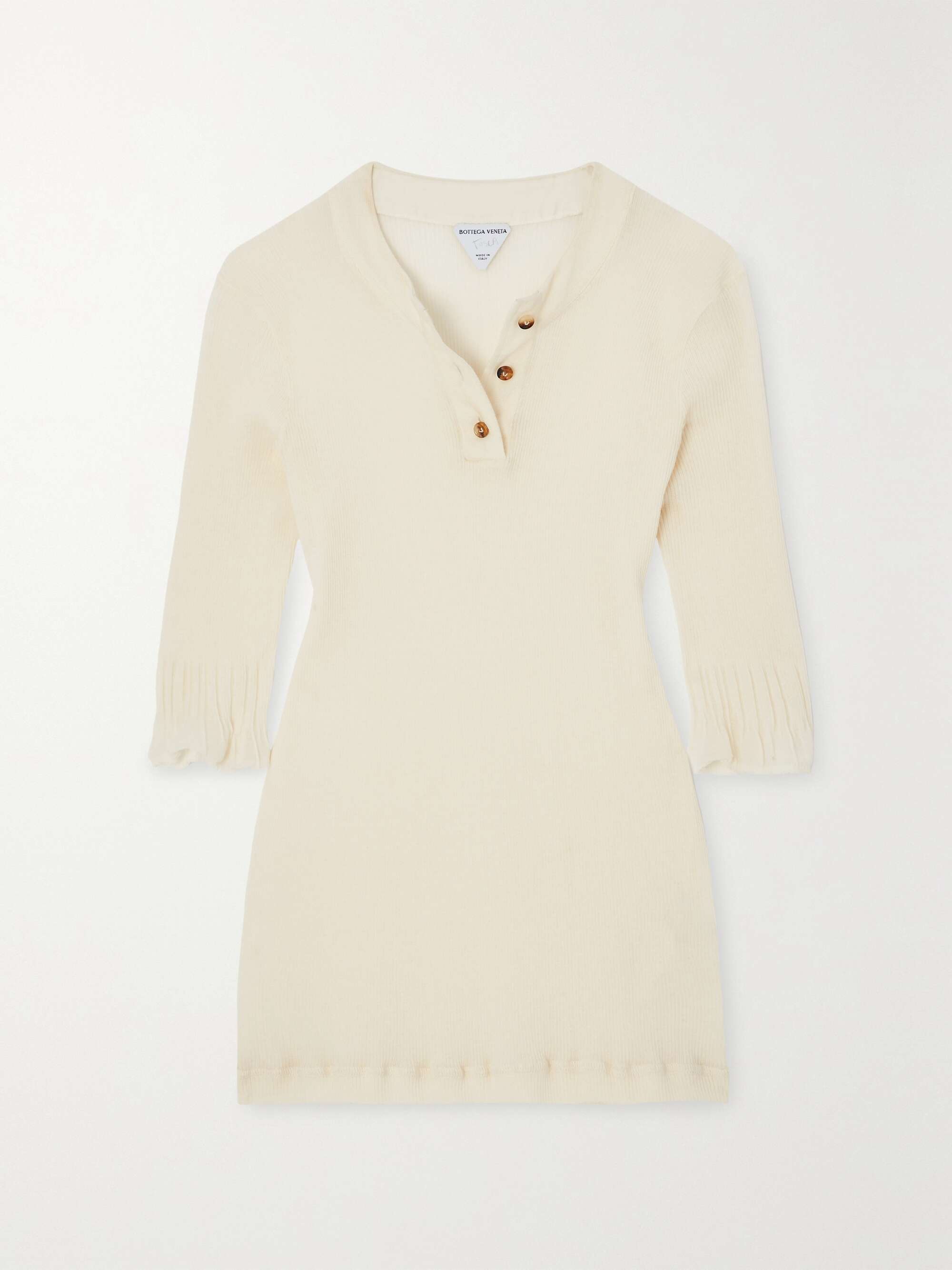 Ribbed cotton-blend top view