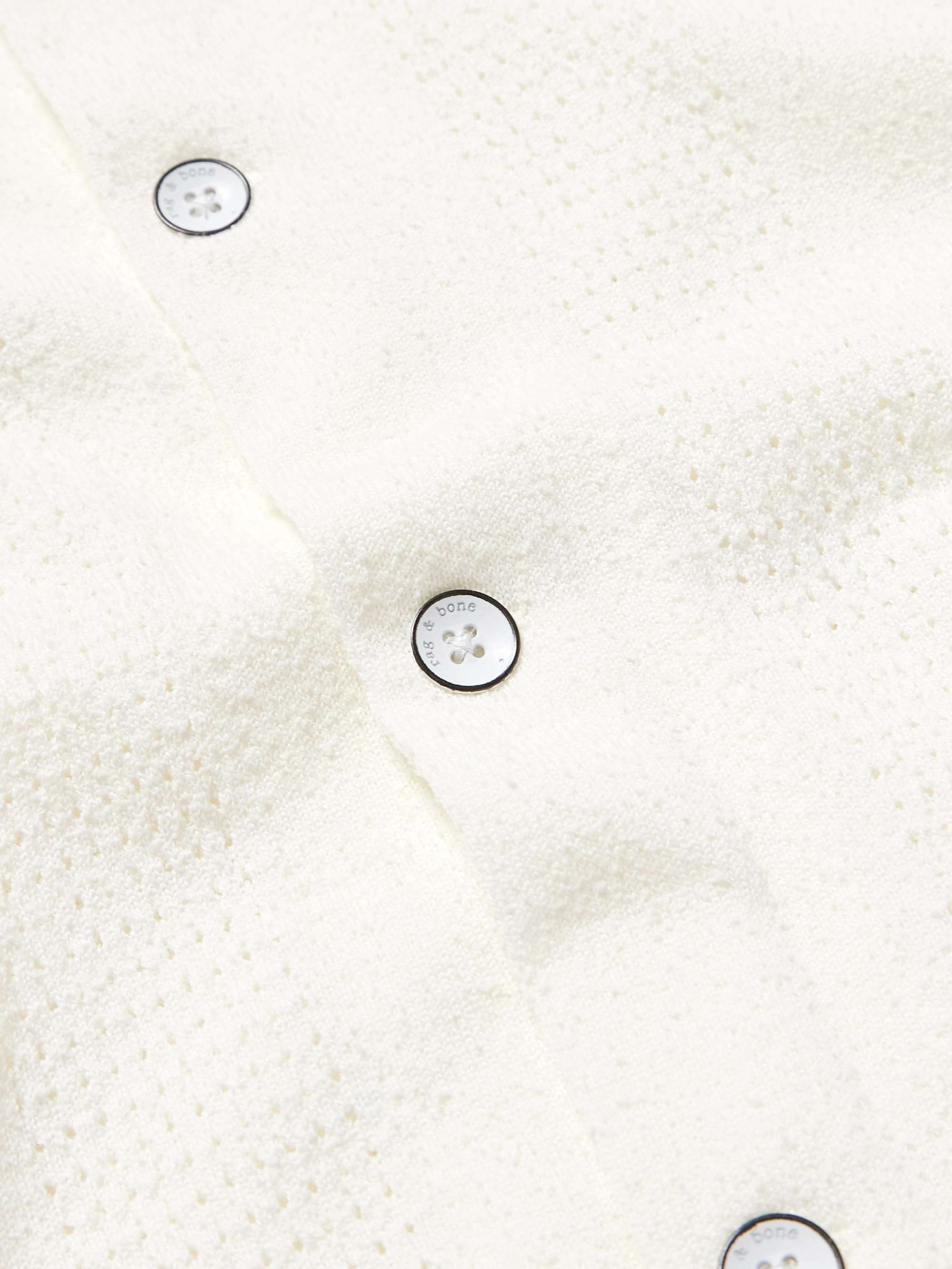 Avery Camp-Collar Honeycomb-Knit Cotton-Blend Terry Shirt view