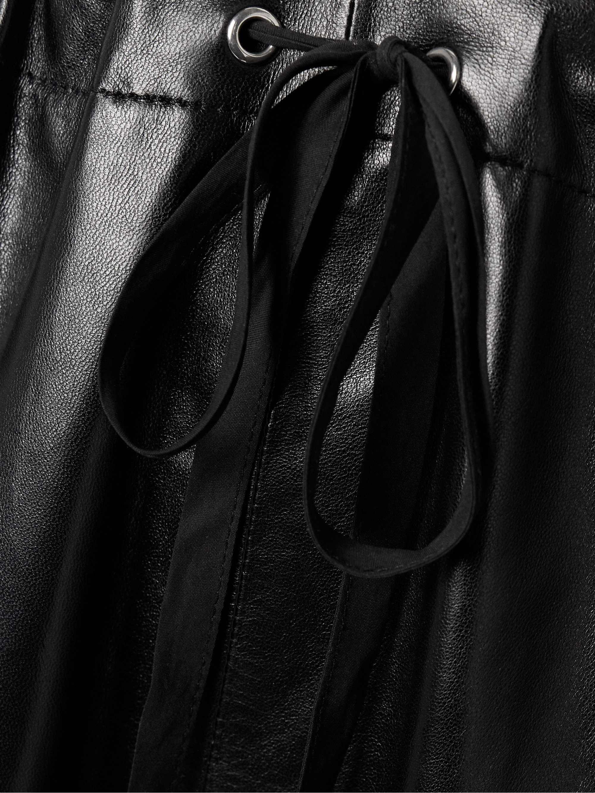 Trenton pleated leather pants view