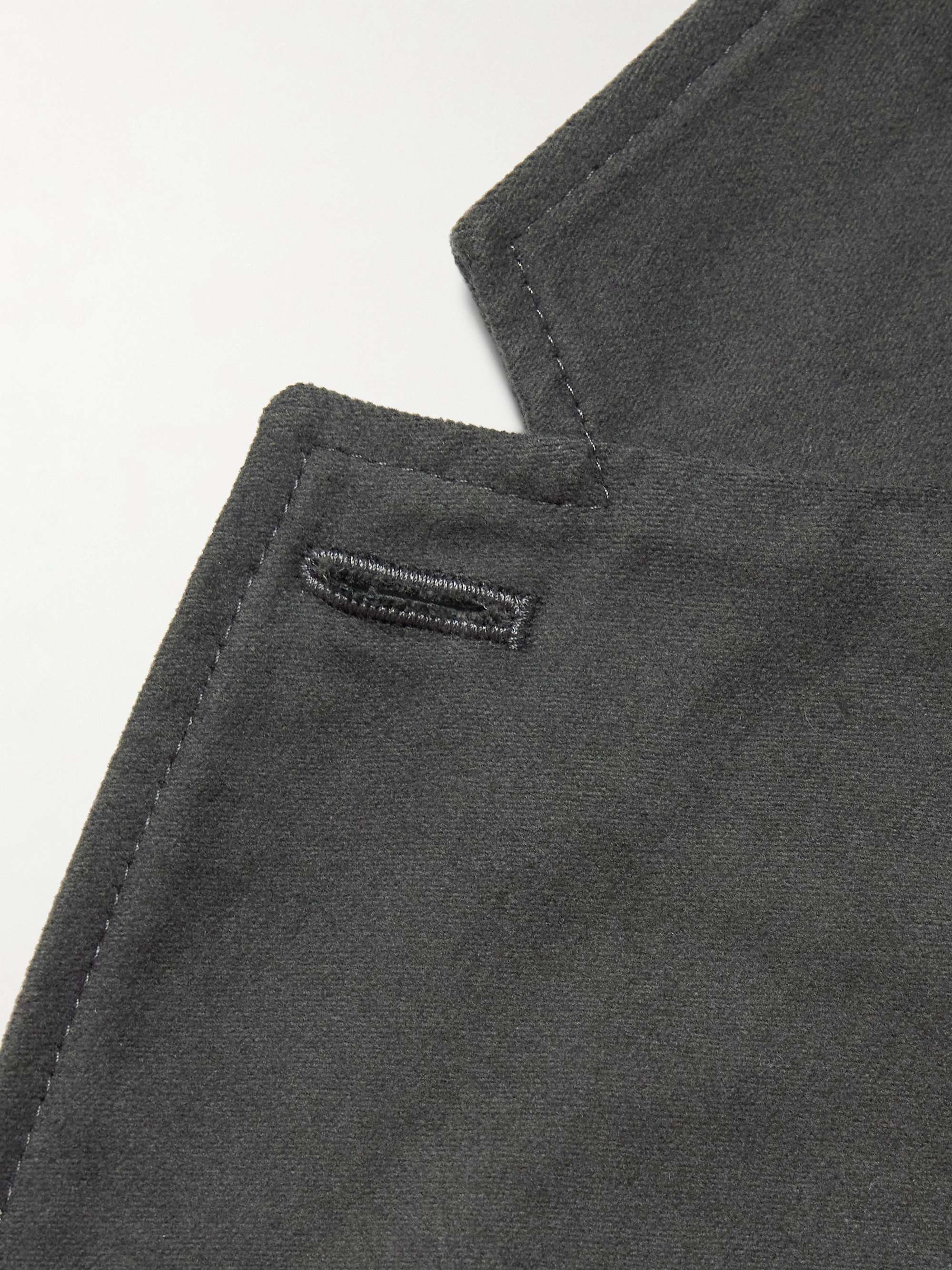 Organic Cotton-Blend Moleskin Suit Jacket view