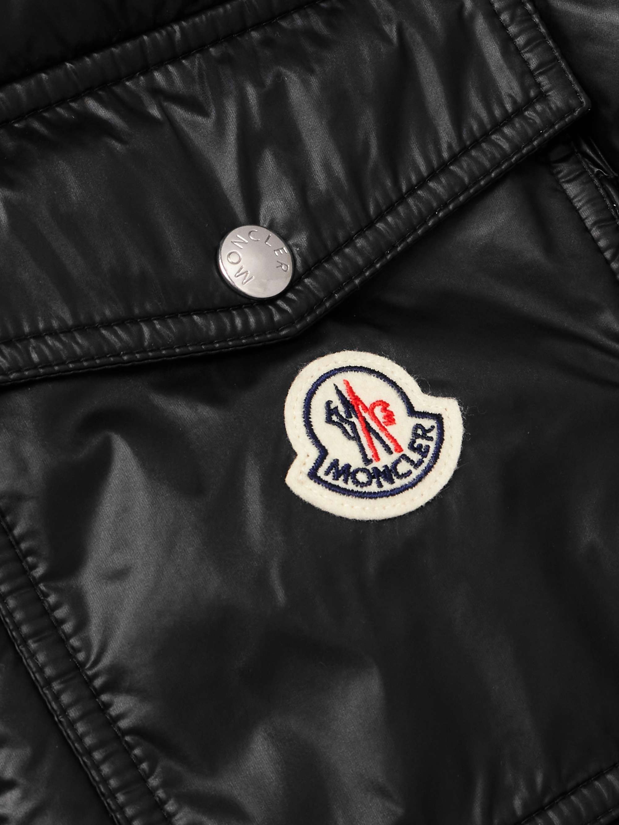 Wollaston Logo-Appliquéd Quilted Shell Hooded Down Jacket view