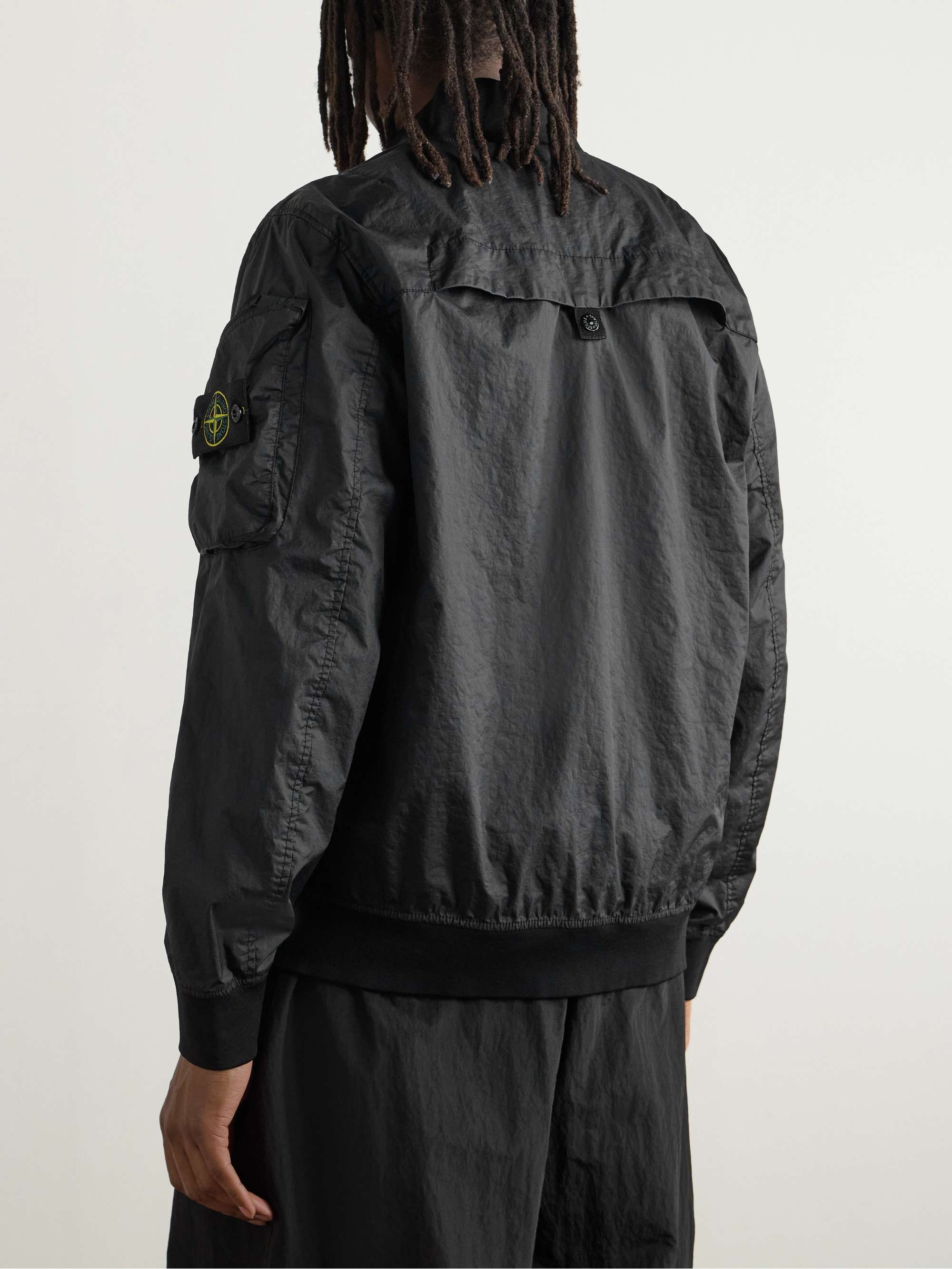 Logo-Appliquéd Membrana 3L TC Bomber Jacket view