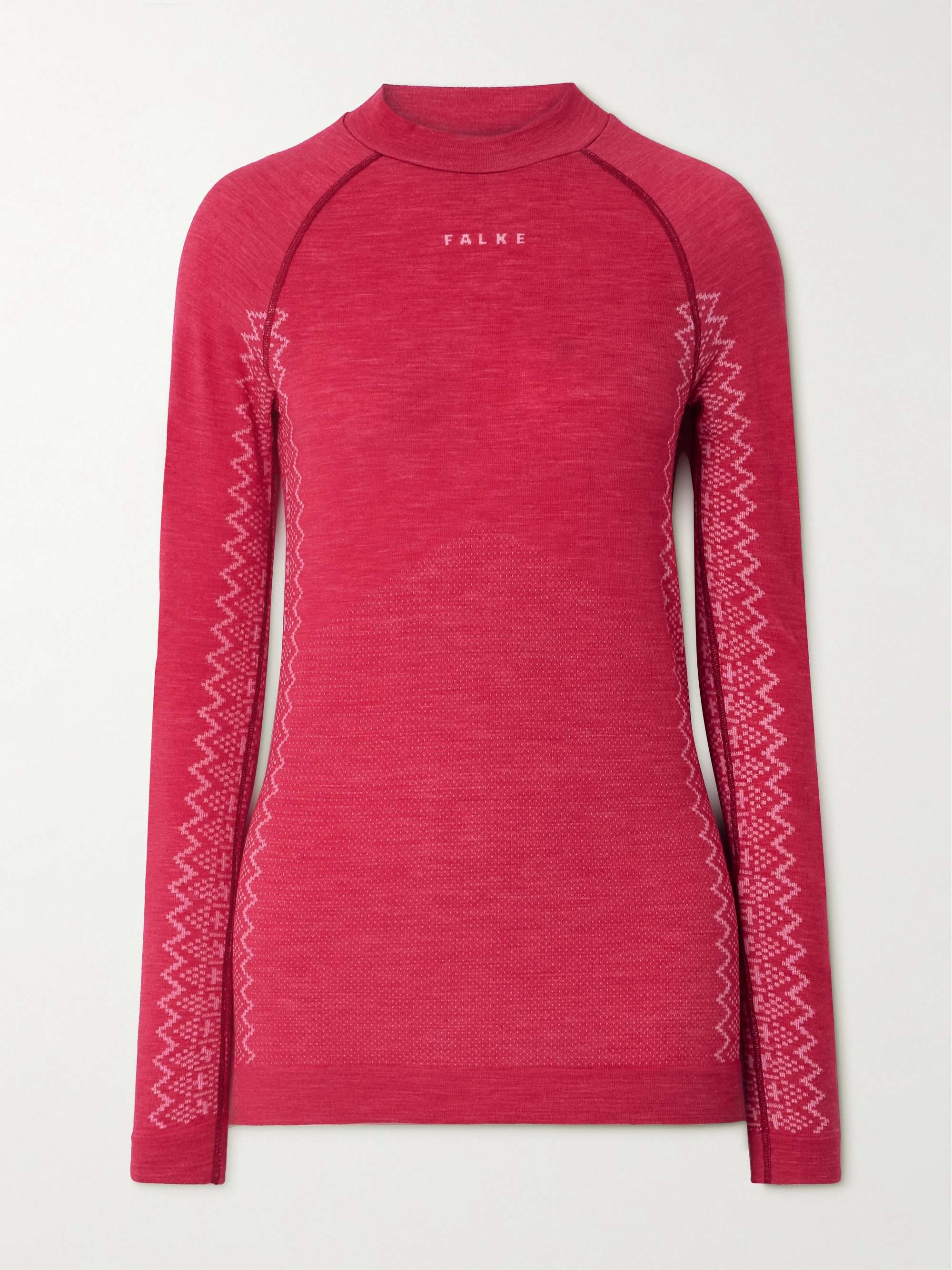 Nordic wool-blend top view