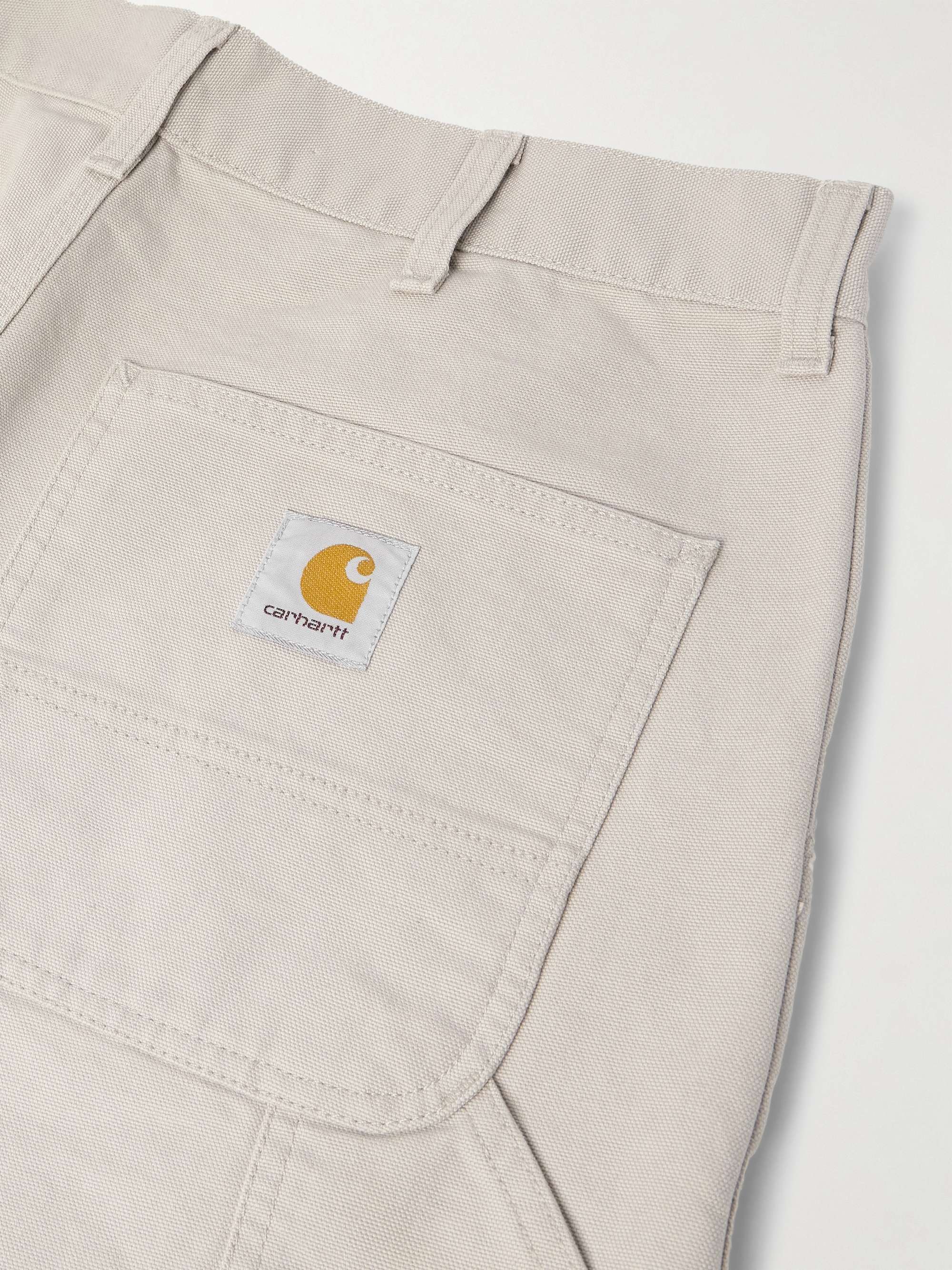 Single Knee Straight-Leg Cotton-Canvas Trousers view