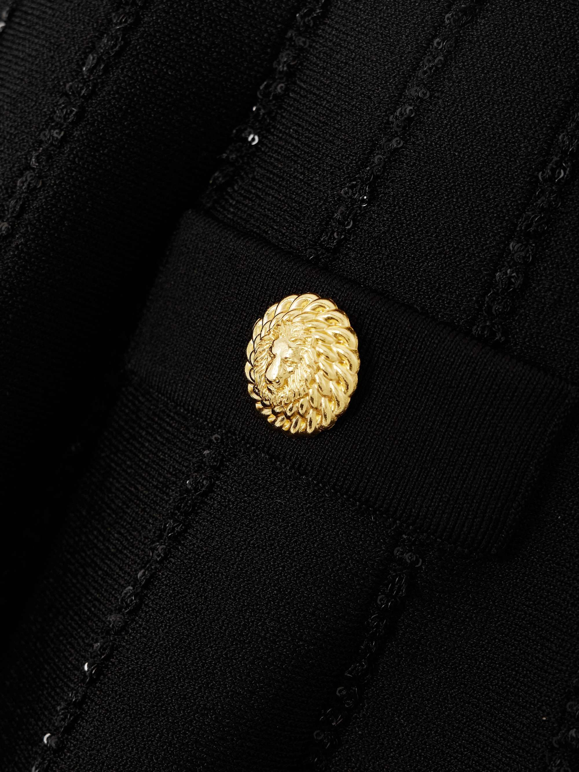 Sequin-embellished knitted mini skirt view