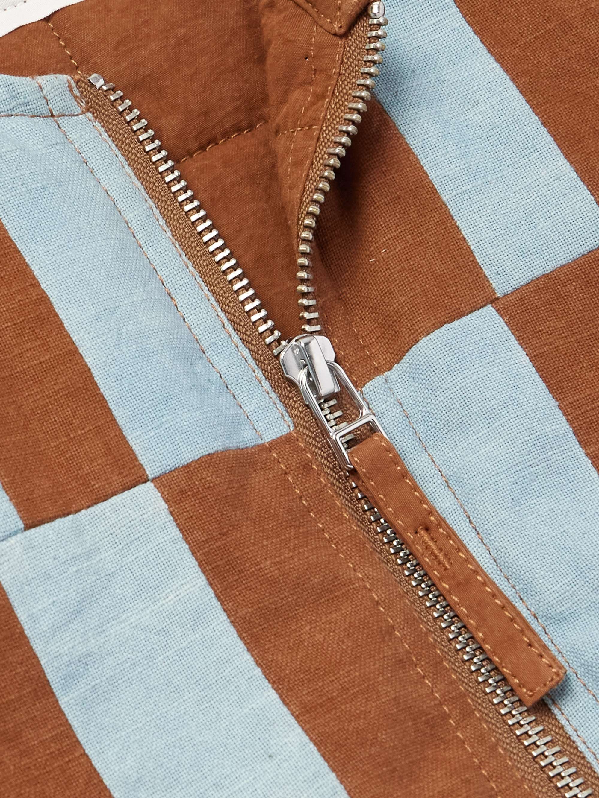 Saturn Checked Organic Cotton Gilet view