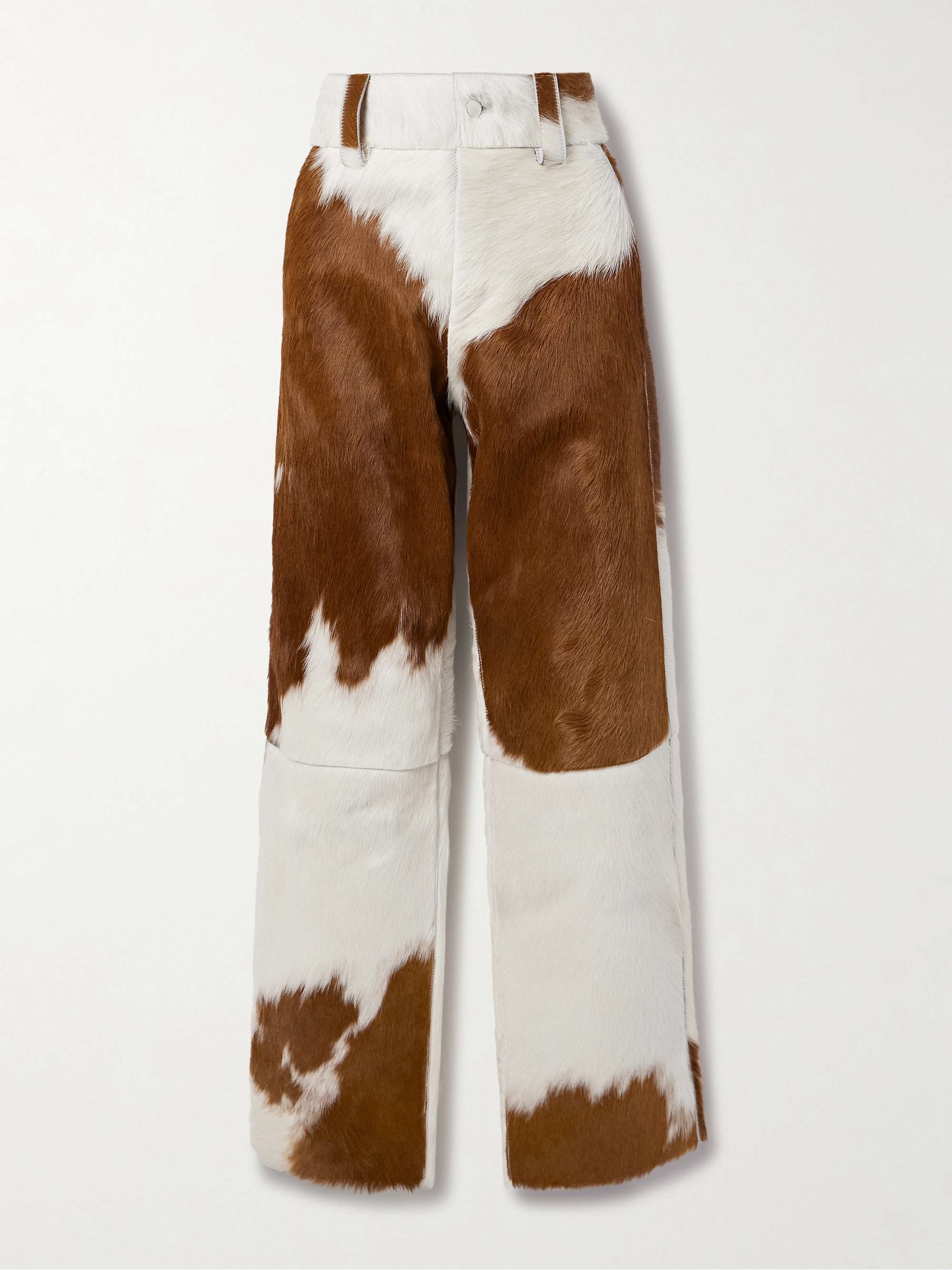 Highlands paneled calf hair wide-leg pants view