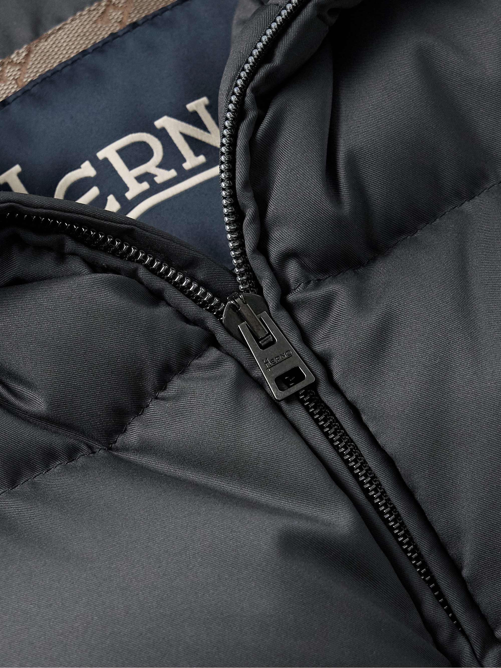 Faux Shearling-Trimmed Quilted Shell Down Gilet view