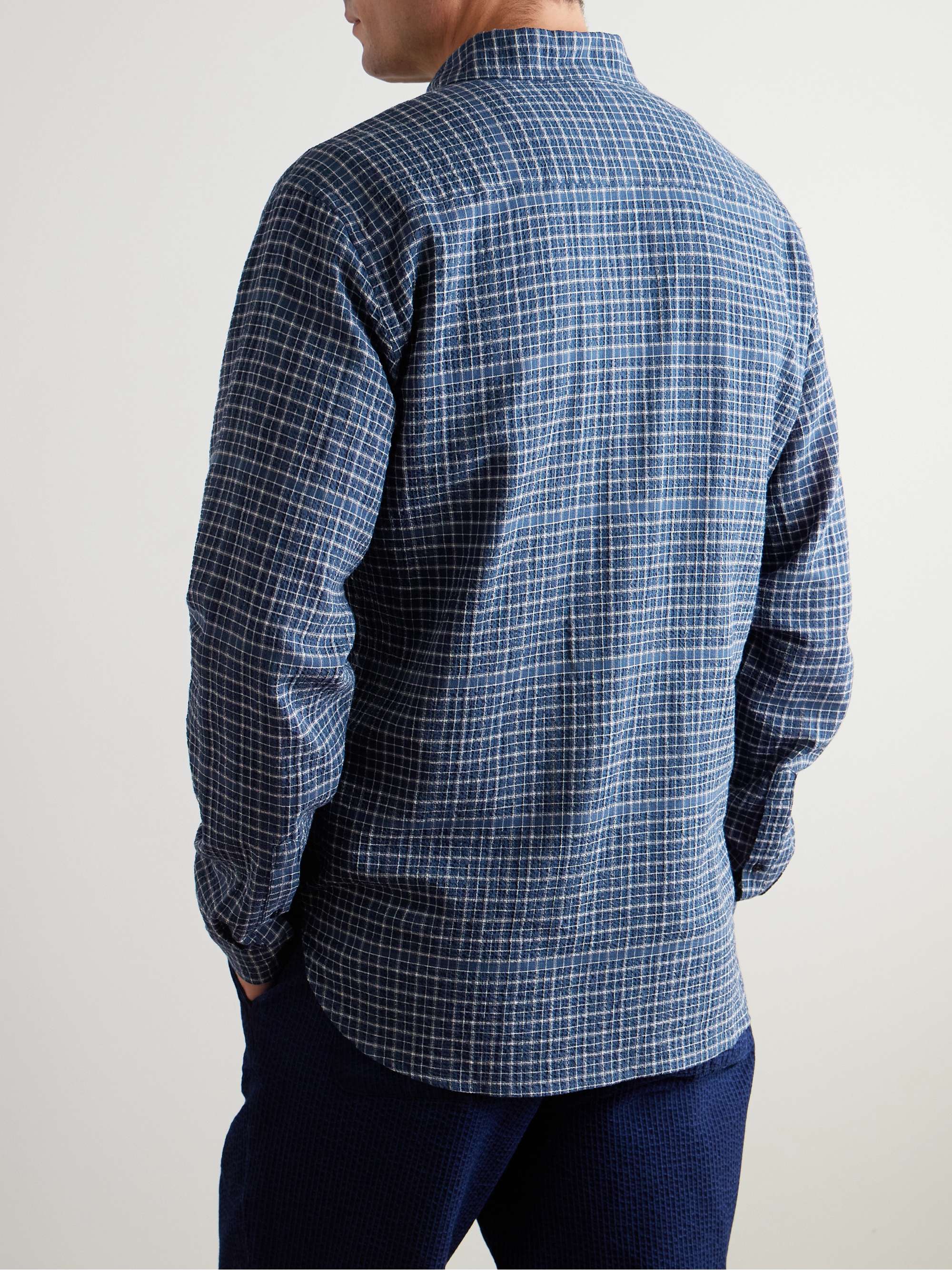 Checked Organic Cotton-Blend Shirt view