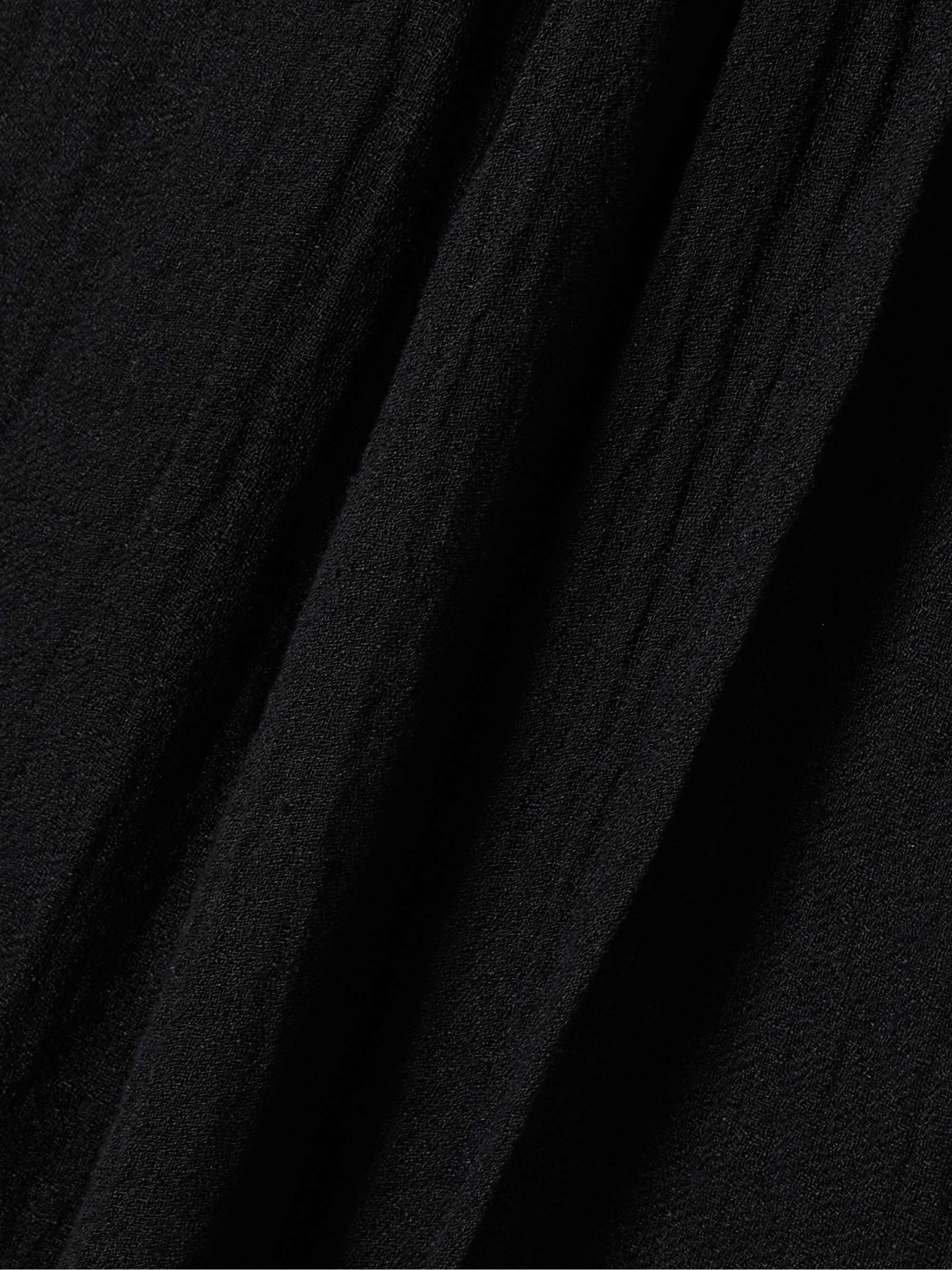 Crinkled linen-blend gauze maxi skirt view