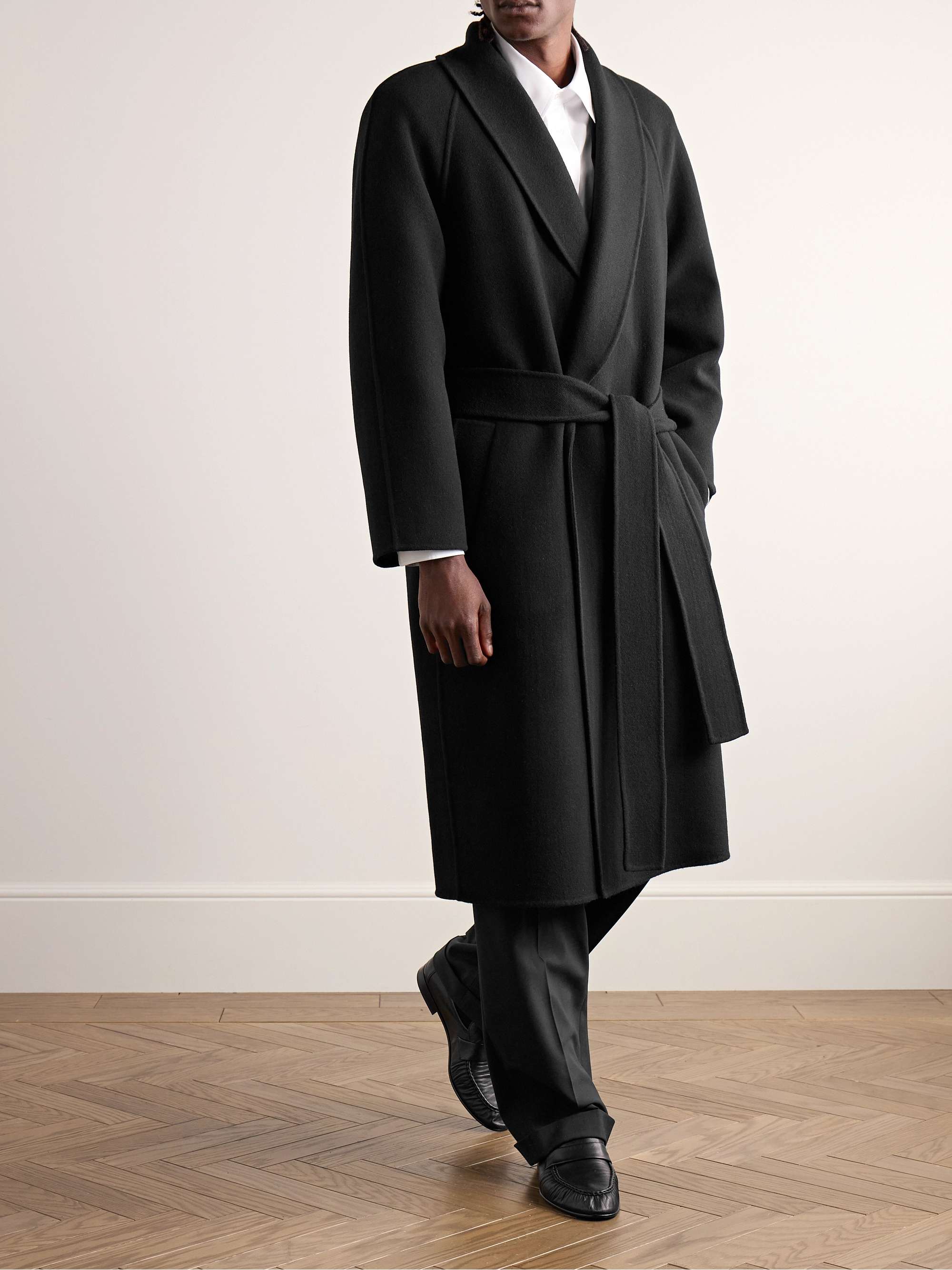 Ferro Belted Double-Breasted Wool-Blend Coat view