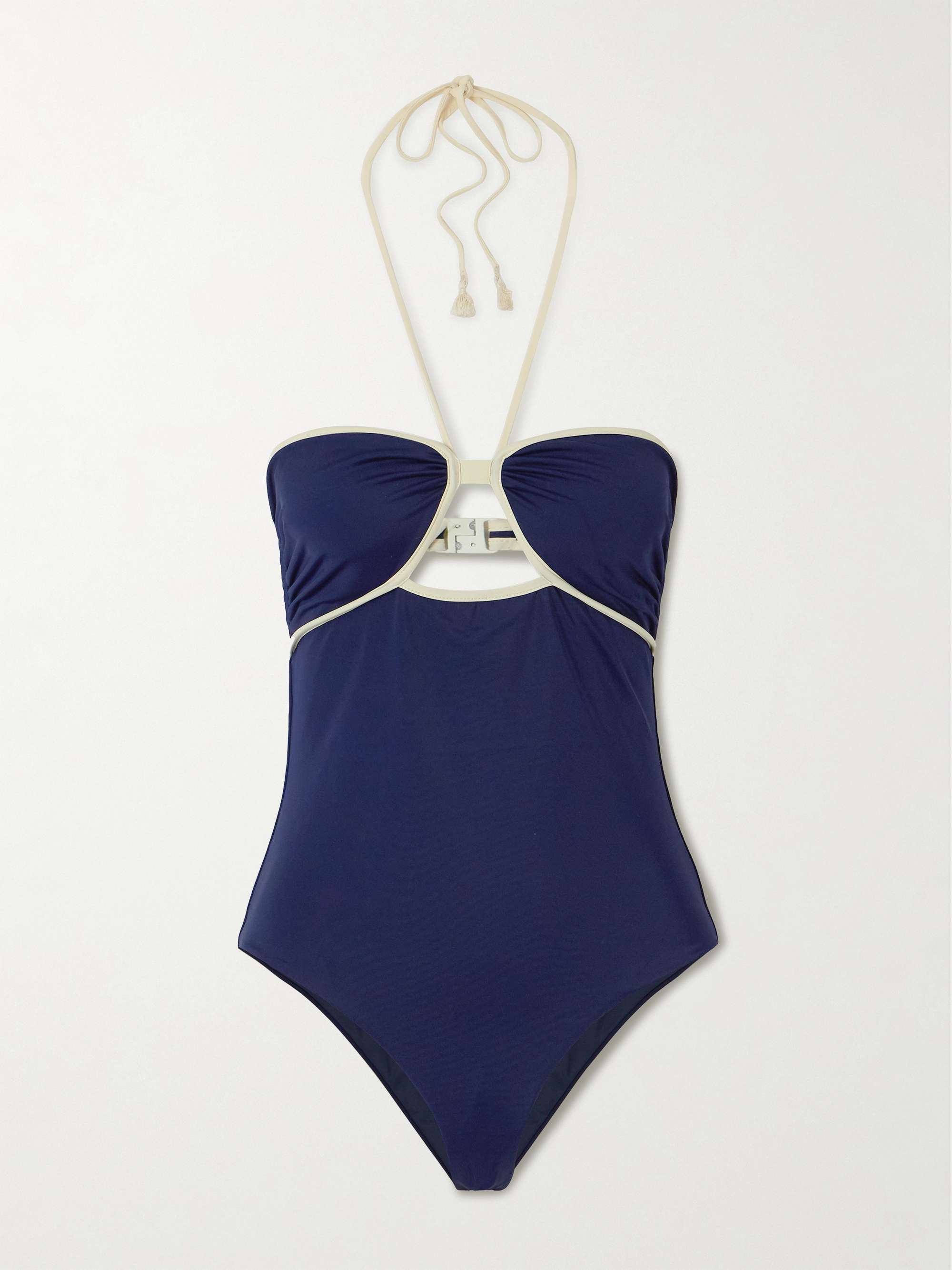 Sea Salt cutout recycled swimsuit view