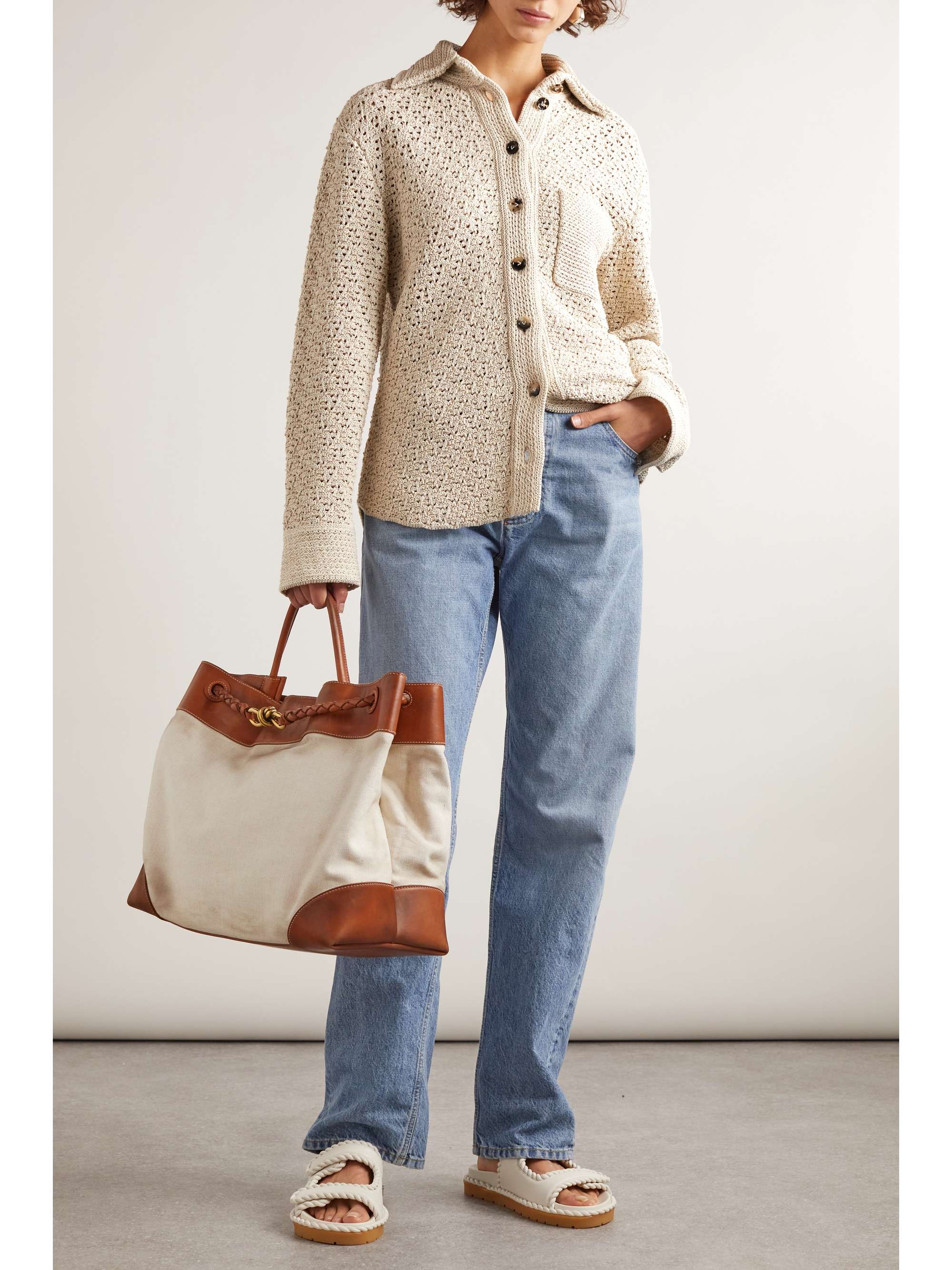 Crocheted cotton shirt view