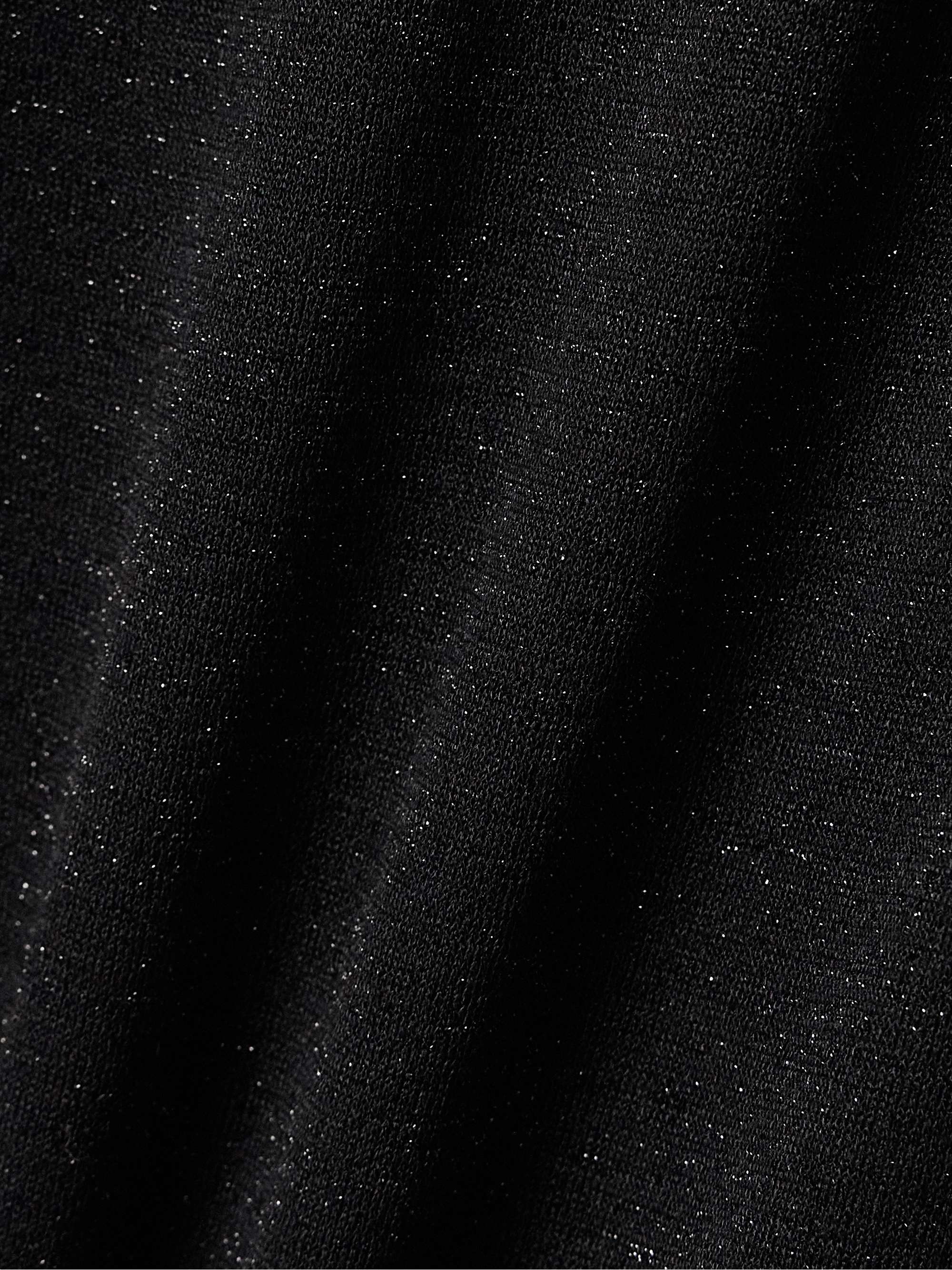 Metallic knitted maxi dress view