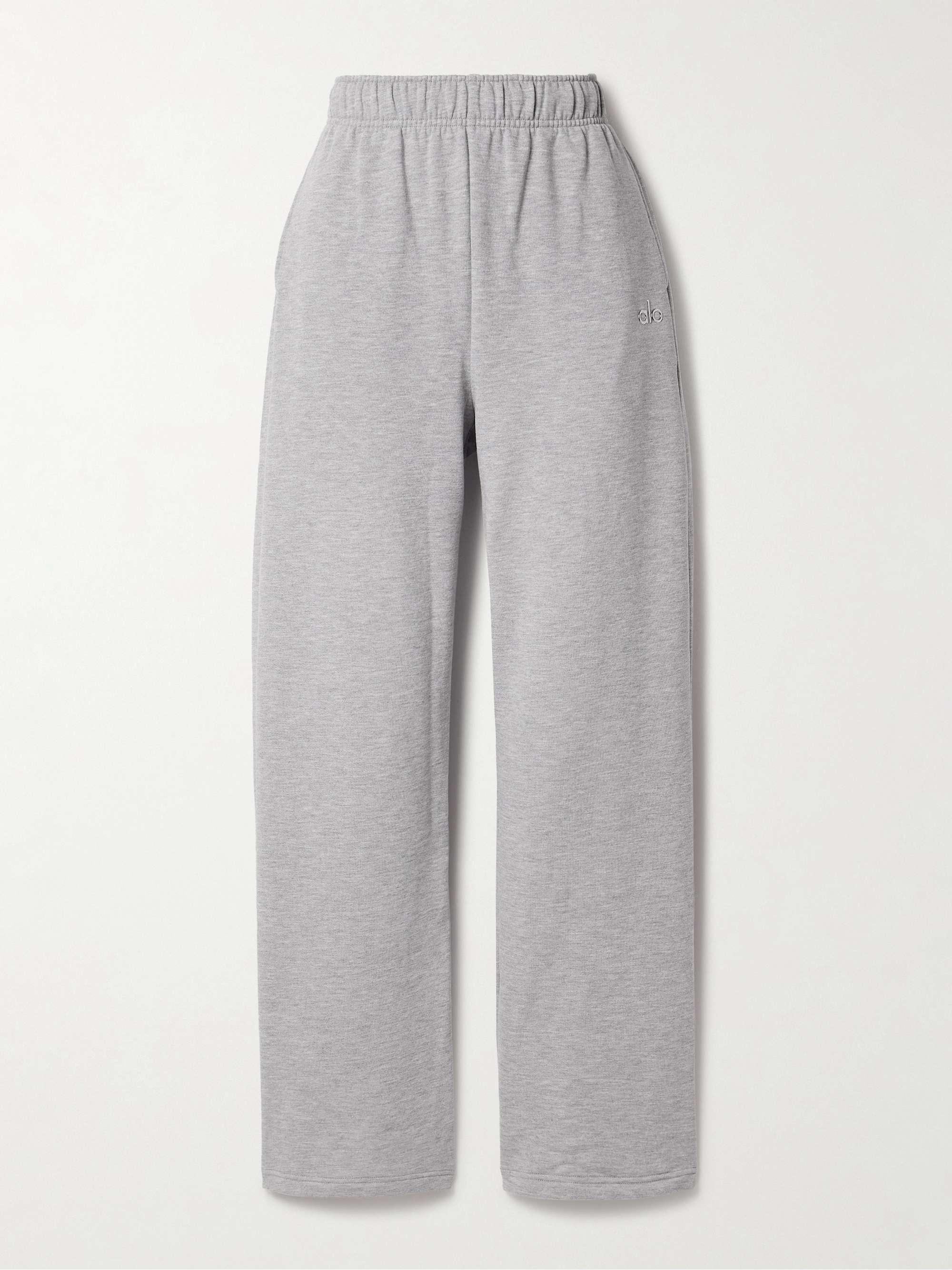 Accolade cotton-blend jersey track pants view