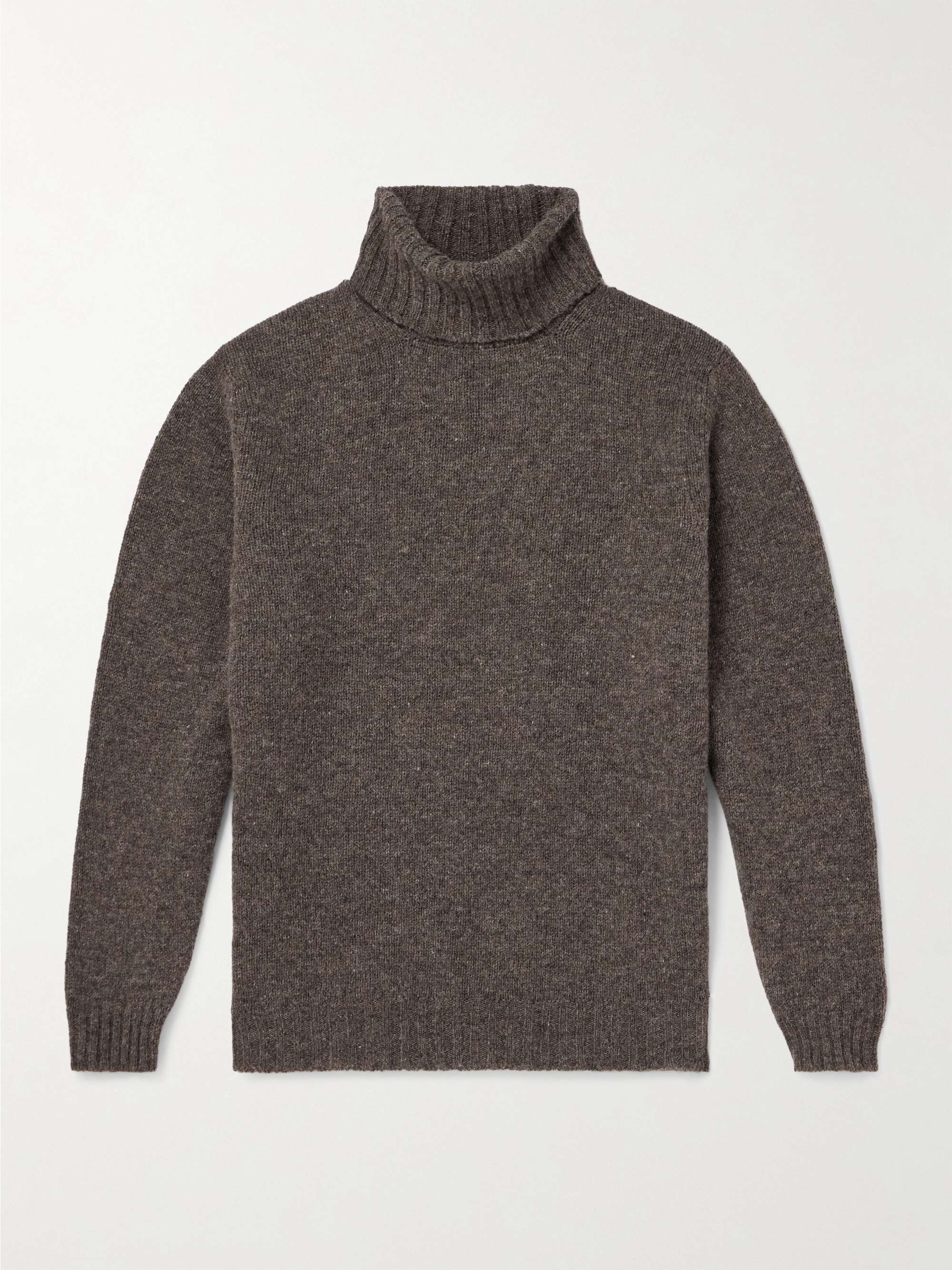 Aryan Shetland Merino Wool Rollneck Sweater view