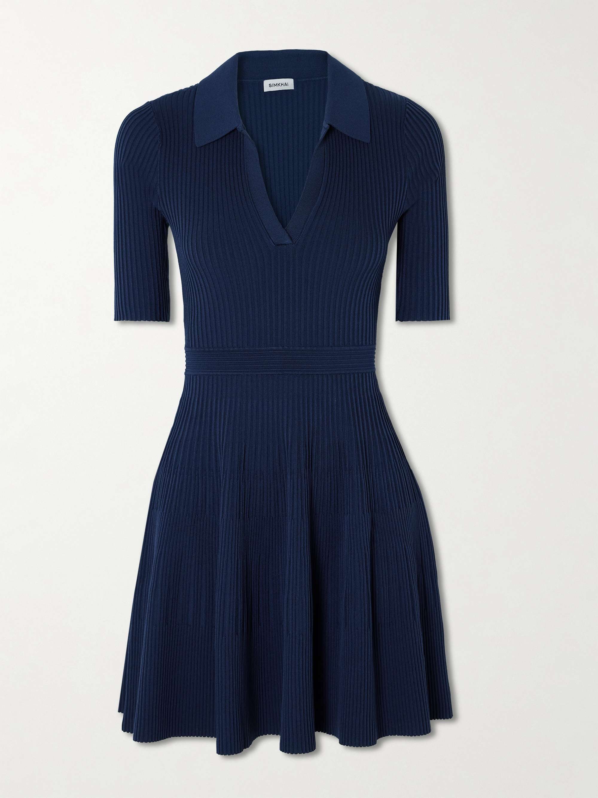 Patricia ribbed-knit mini dress view