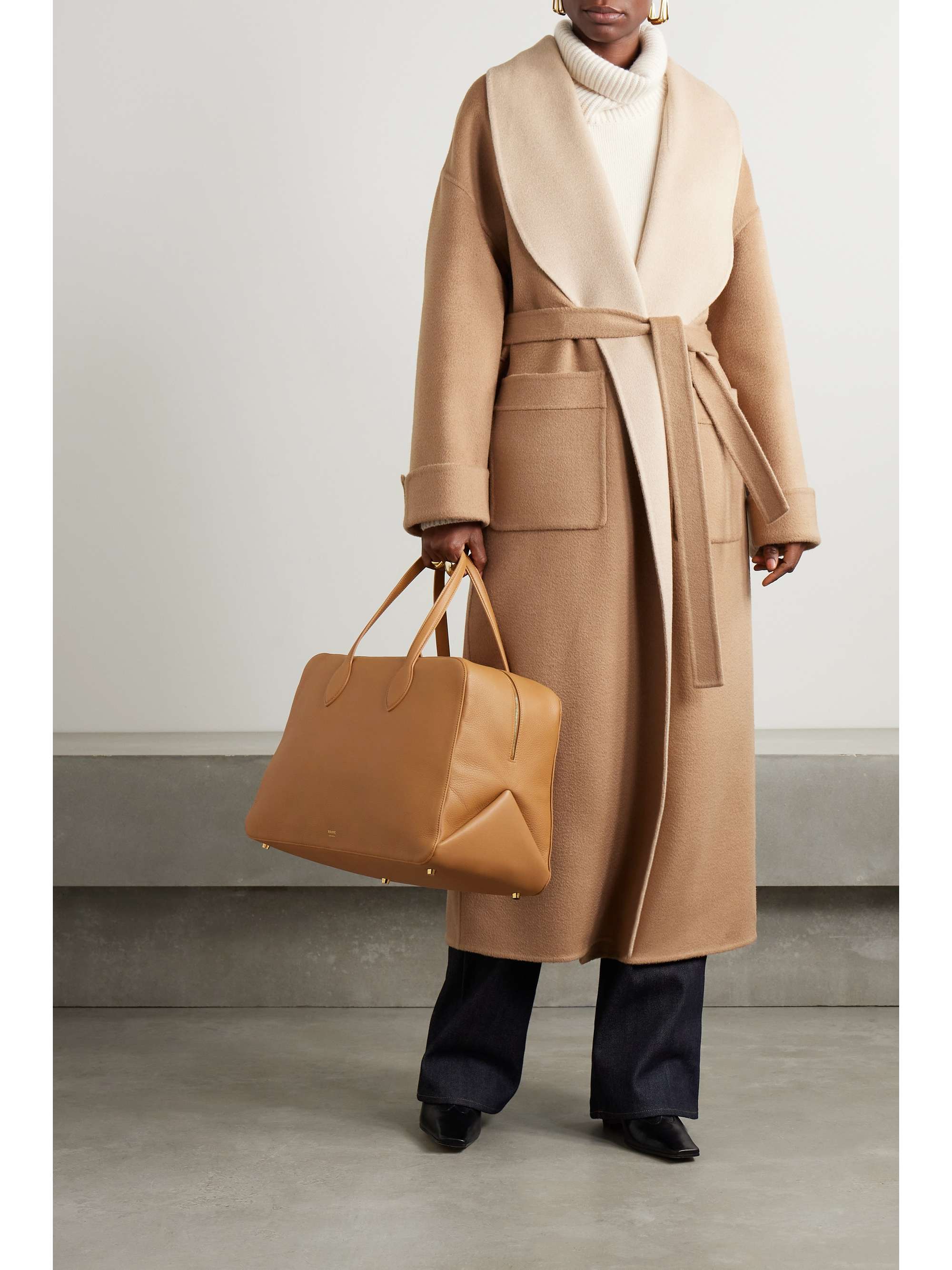 Capp Guilmar belted camel hair and wool-blend coat view