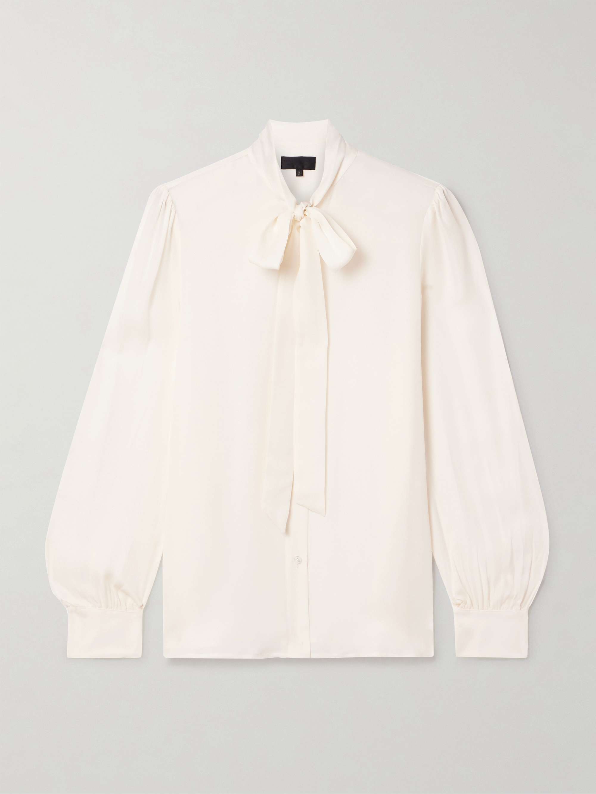 Carina pussy-bow silk-chiffon blouse view