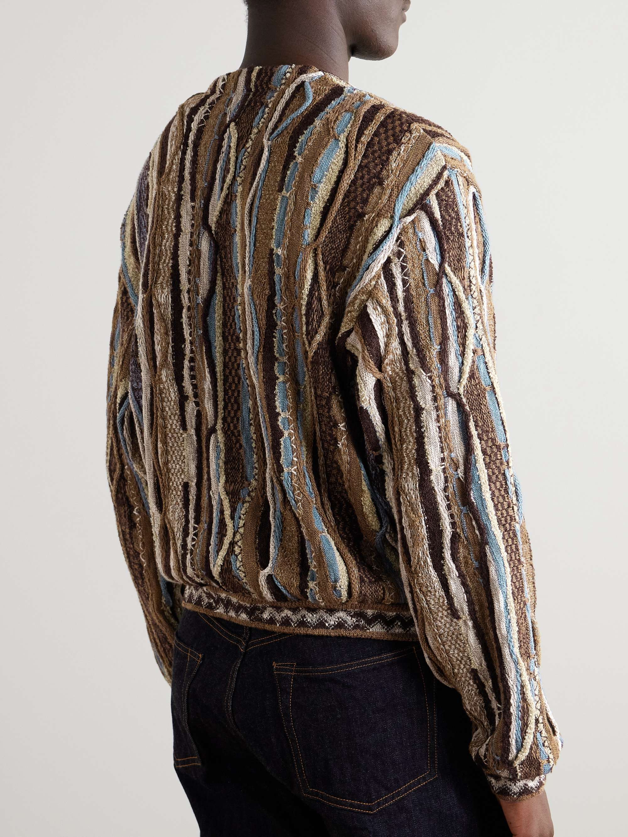 Gaudy Intarsia Bouclé Cardigan view