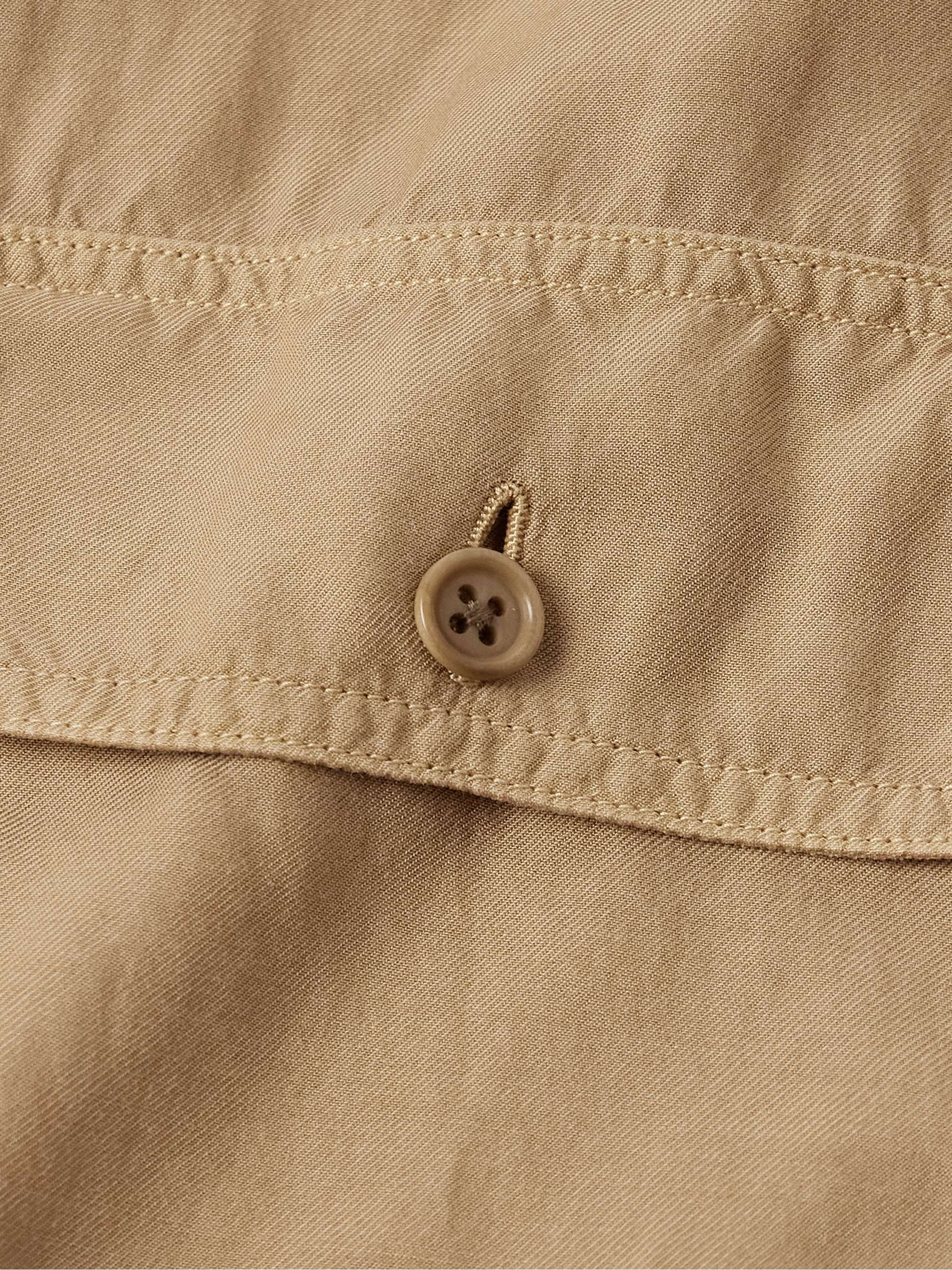 Slim-Fit Garment-Dyed Twill Shirt view