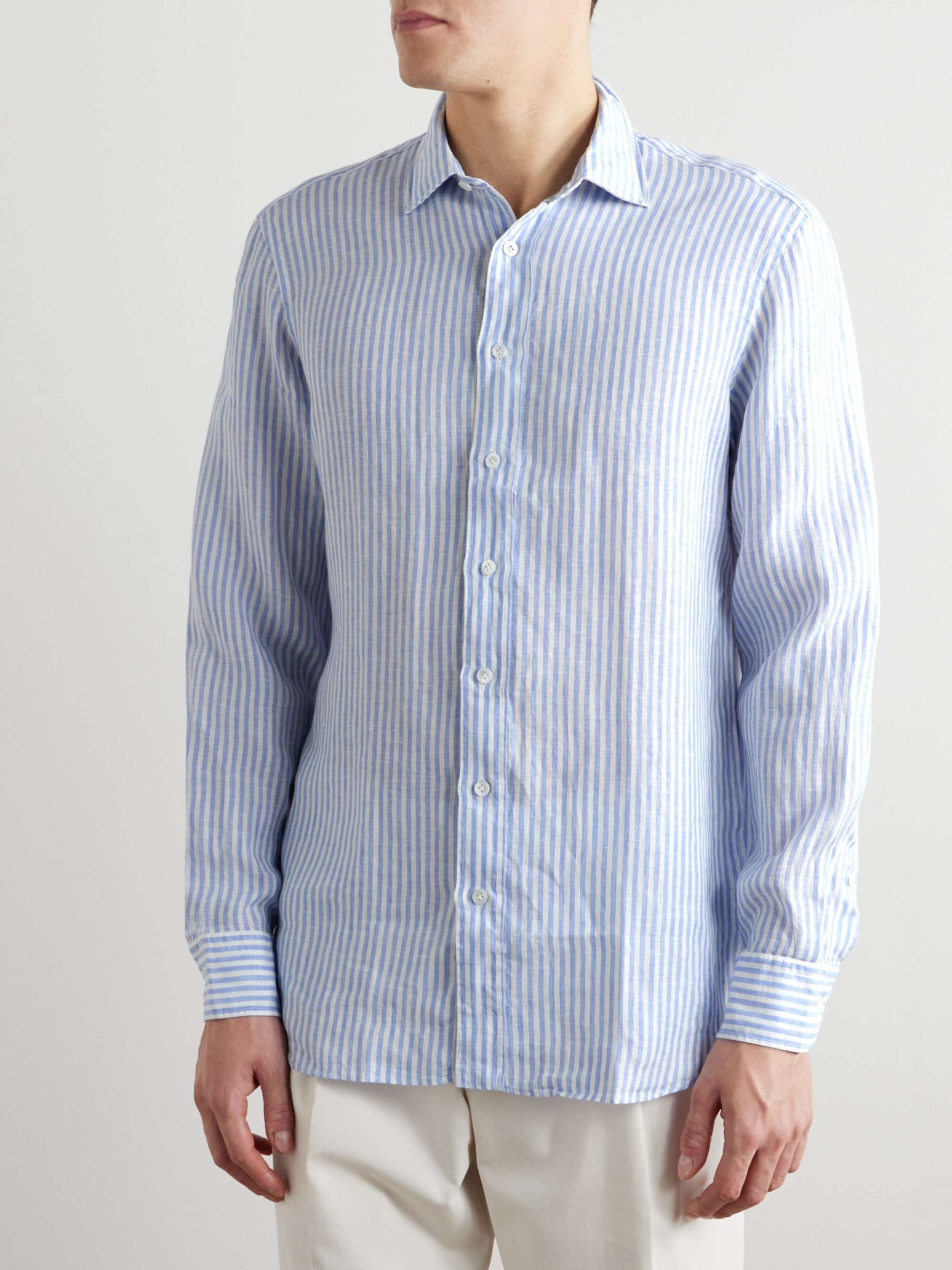 Dante Striped Linen Shirt view