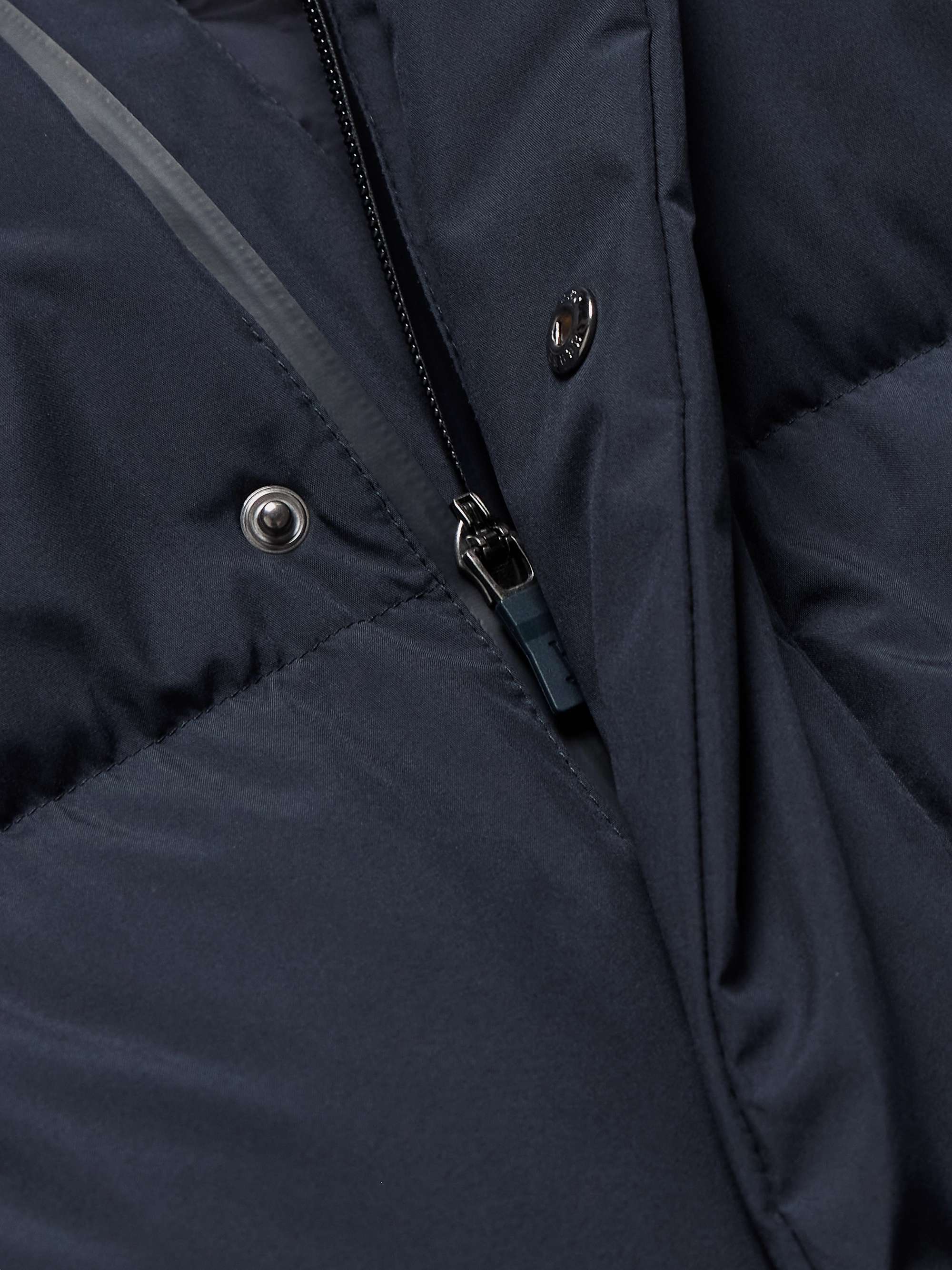 Quilted GORE-TEX INFINIUM™ WINDSTOPPER® Hooded Down Jacket view