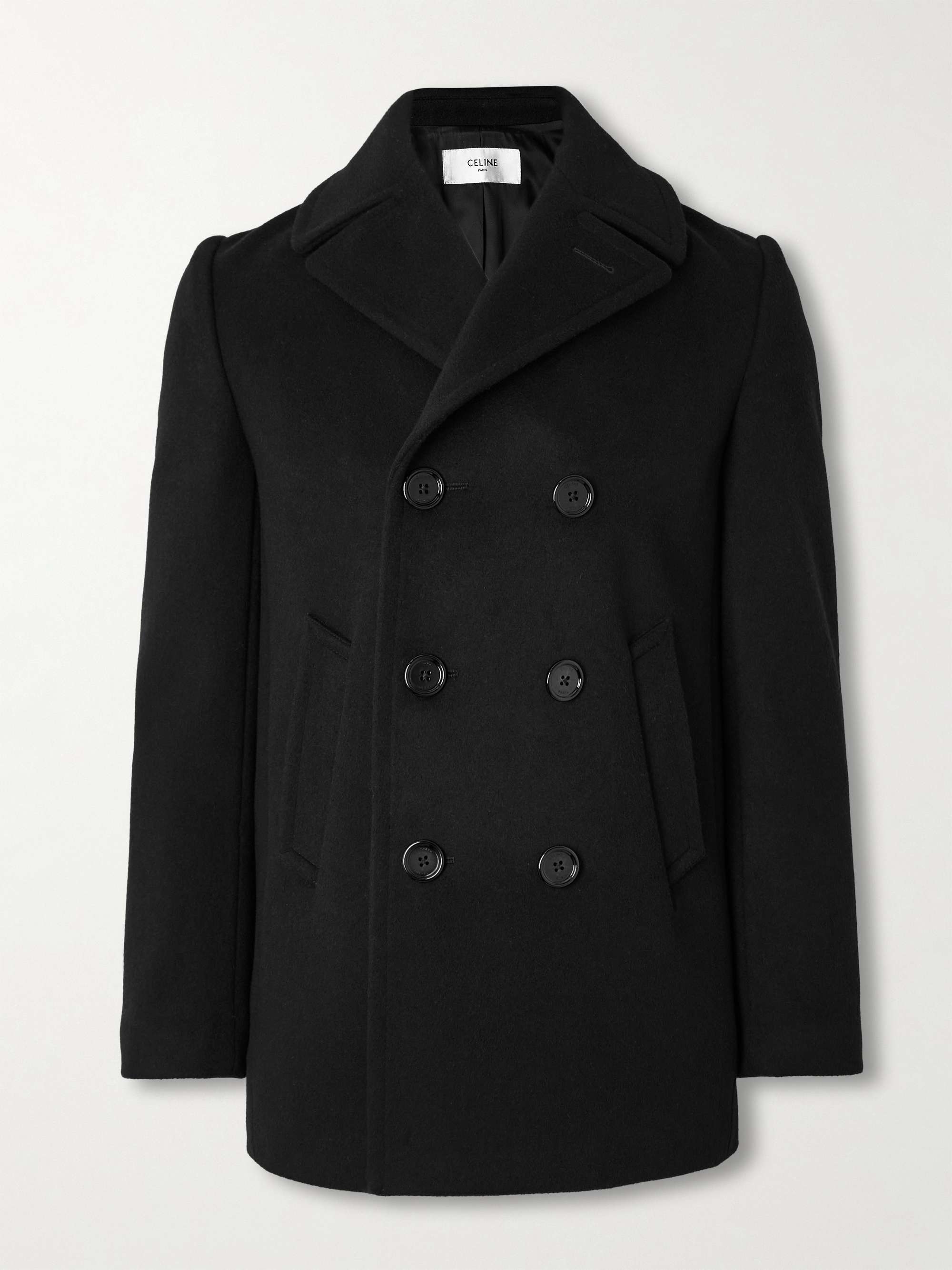 Slim-Fit Double-Breasted Cashmere Coat view