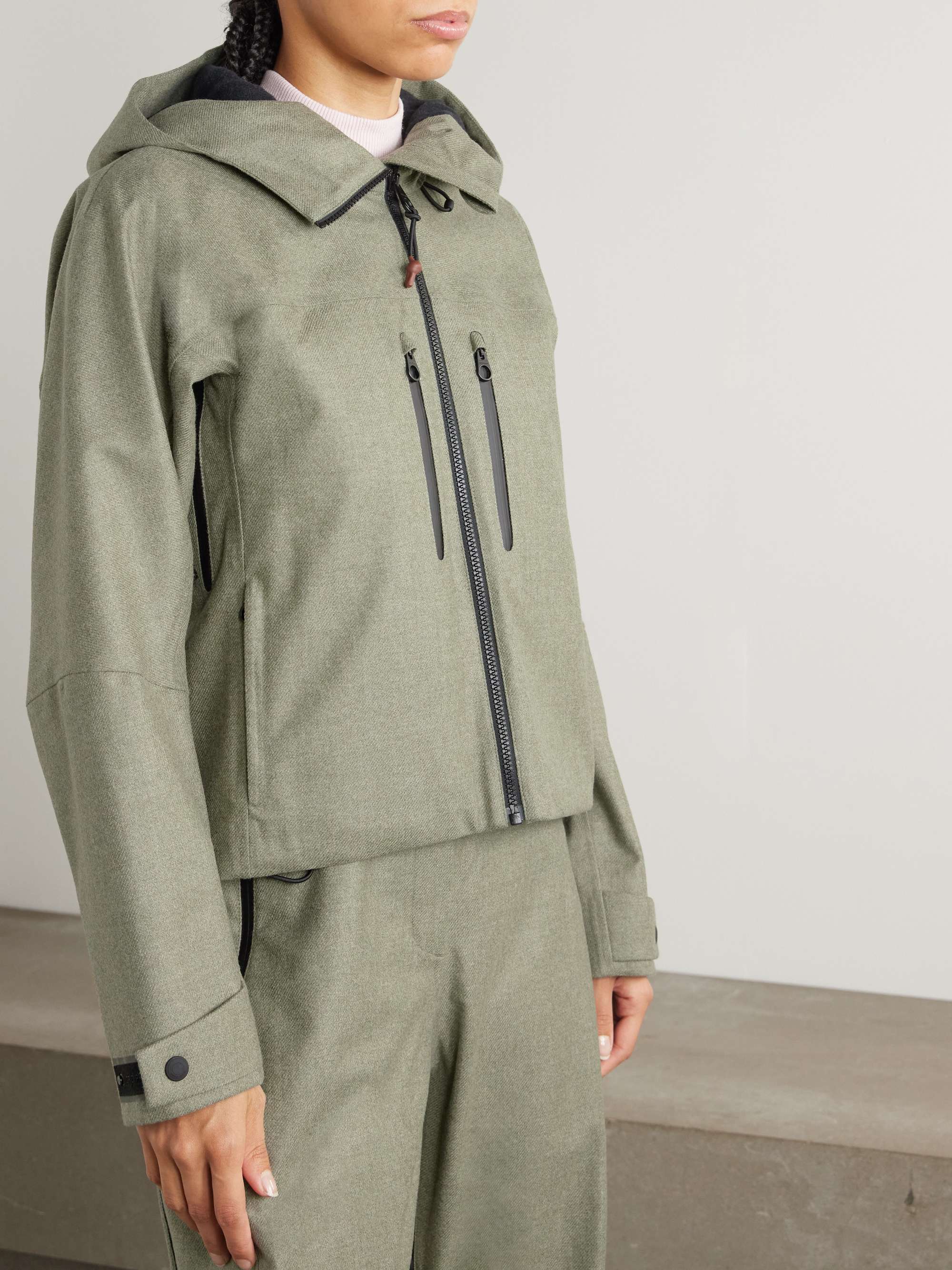 Abelboden wool and cashmere-blend hooded jacket view