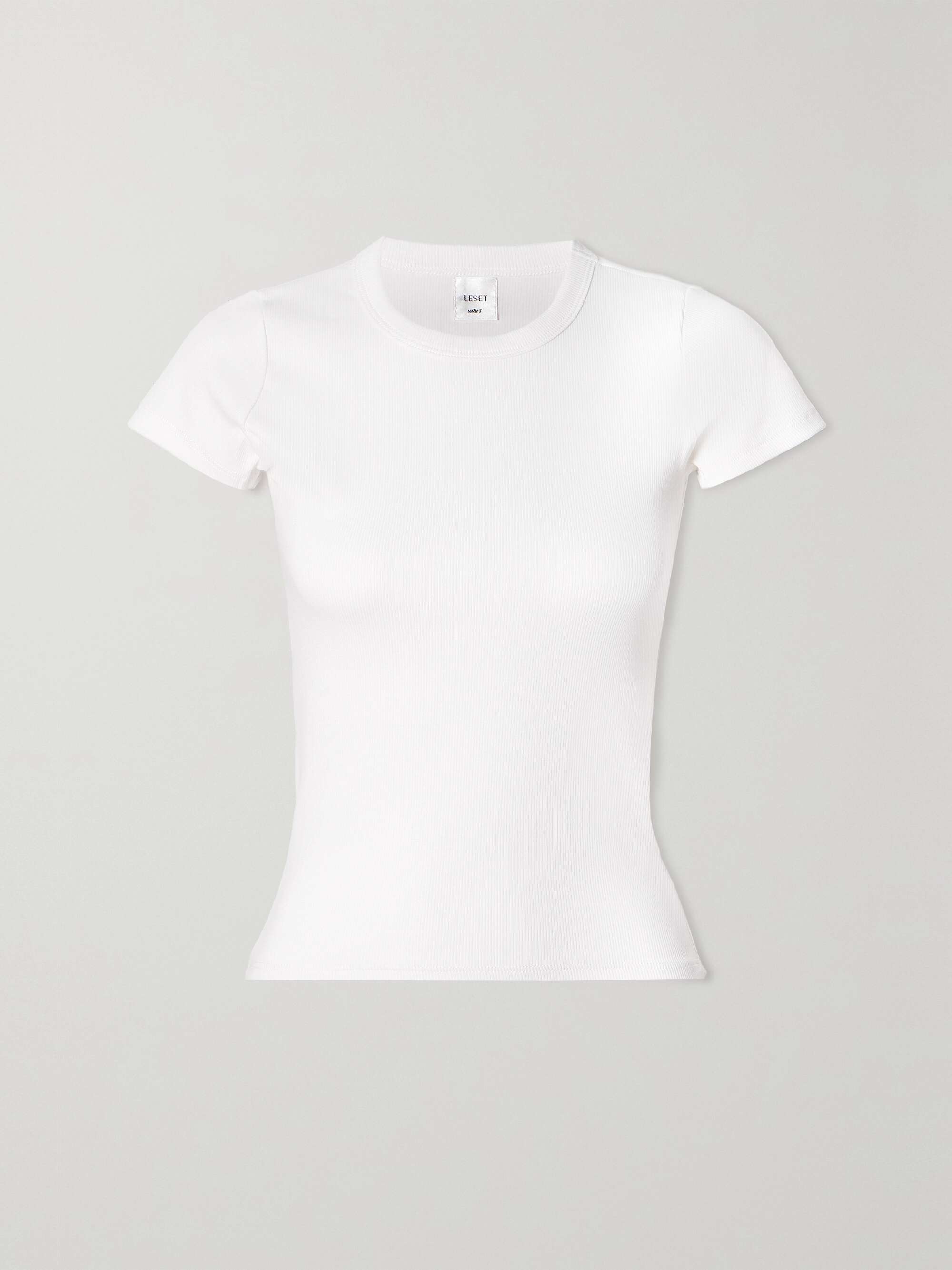 Kelly ribbed stretch-cotton jersey T-Shirt view