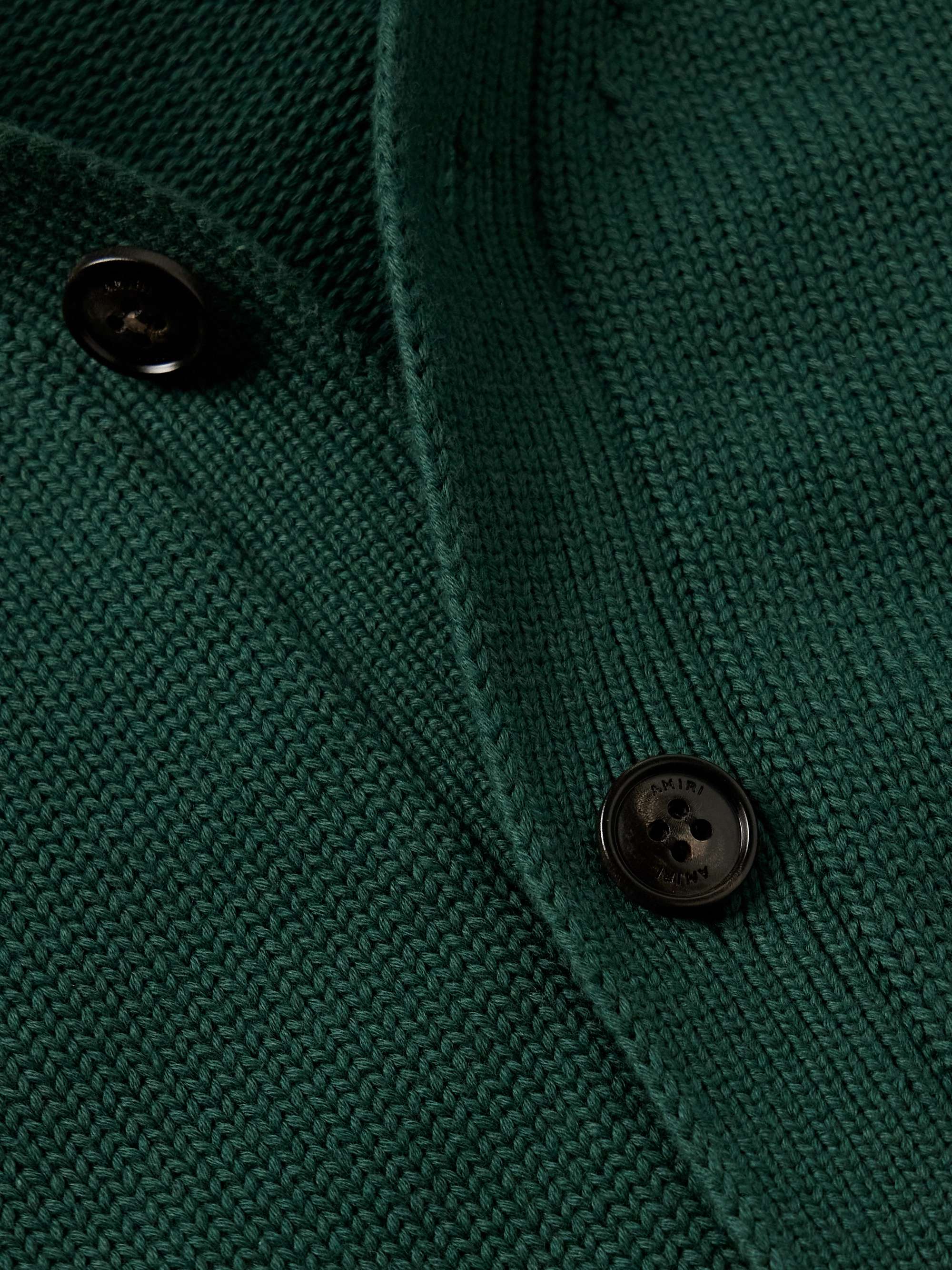 Bones Logo-Embroidered Appliquéd Cotton Cardigan view