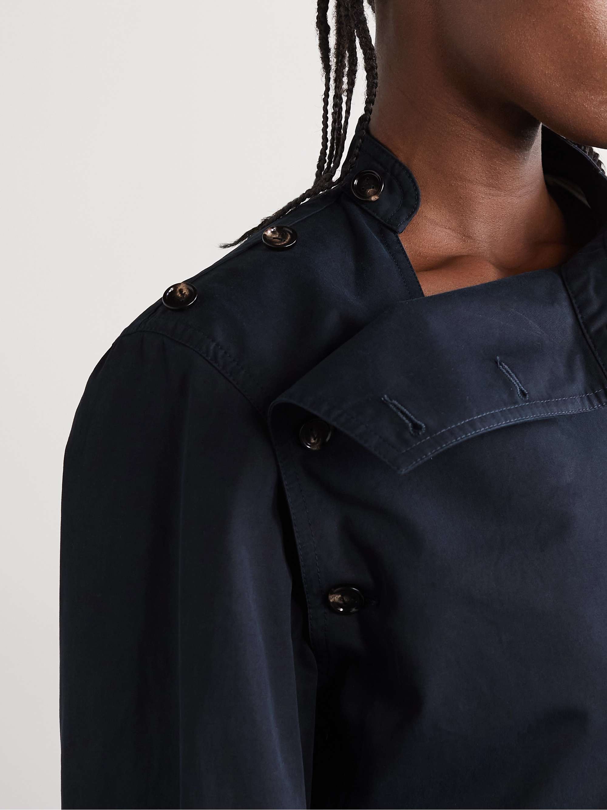 Cotton-twill blouse view