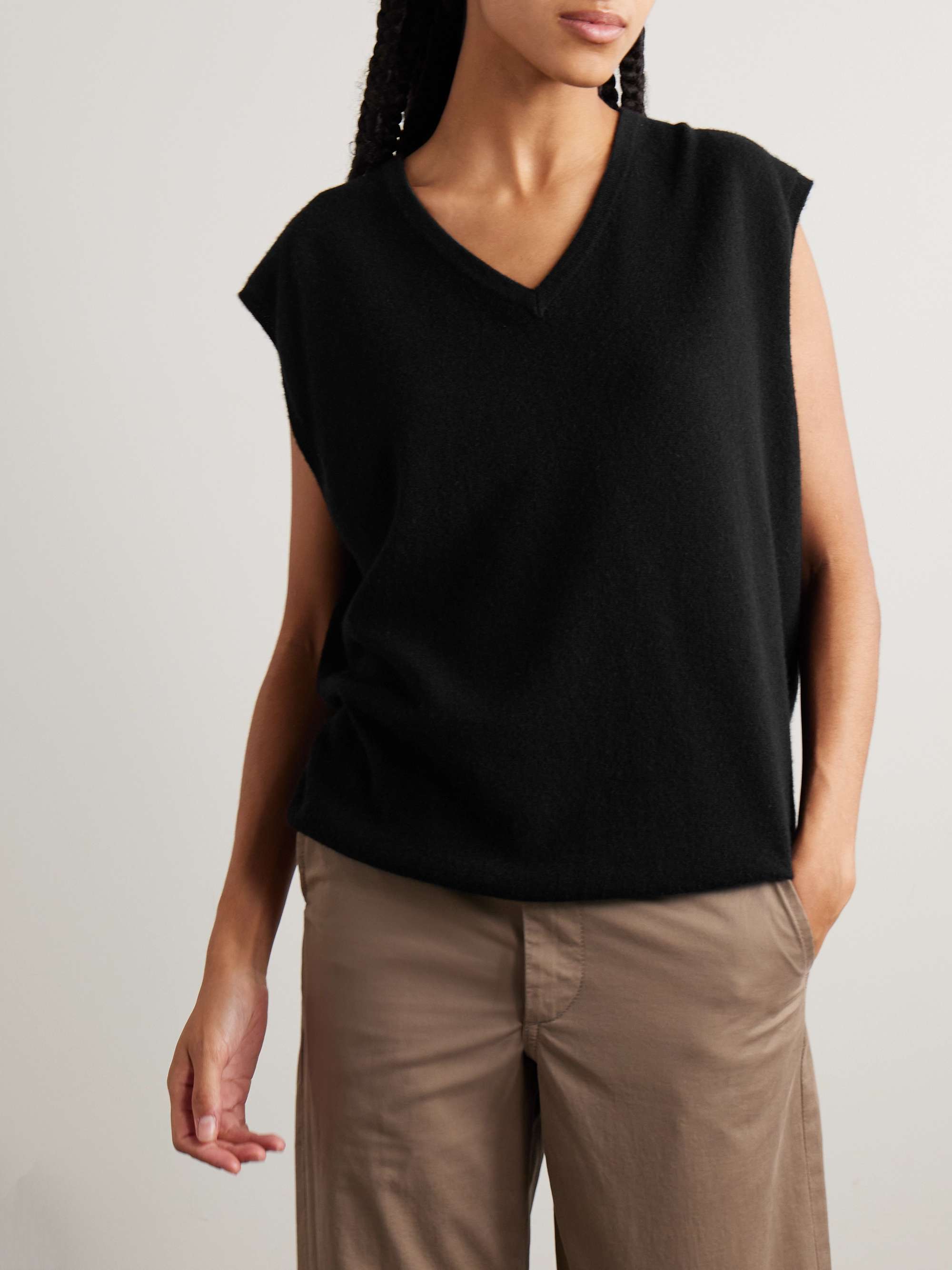 Kossy cashmere vest view