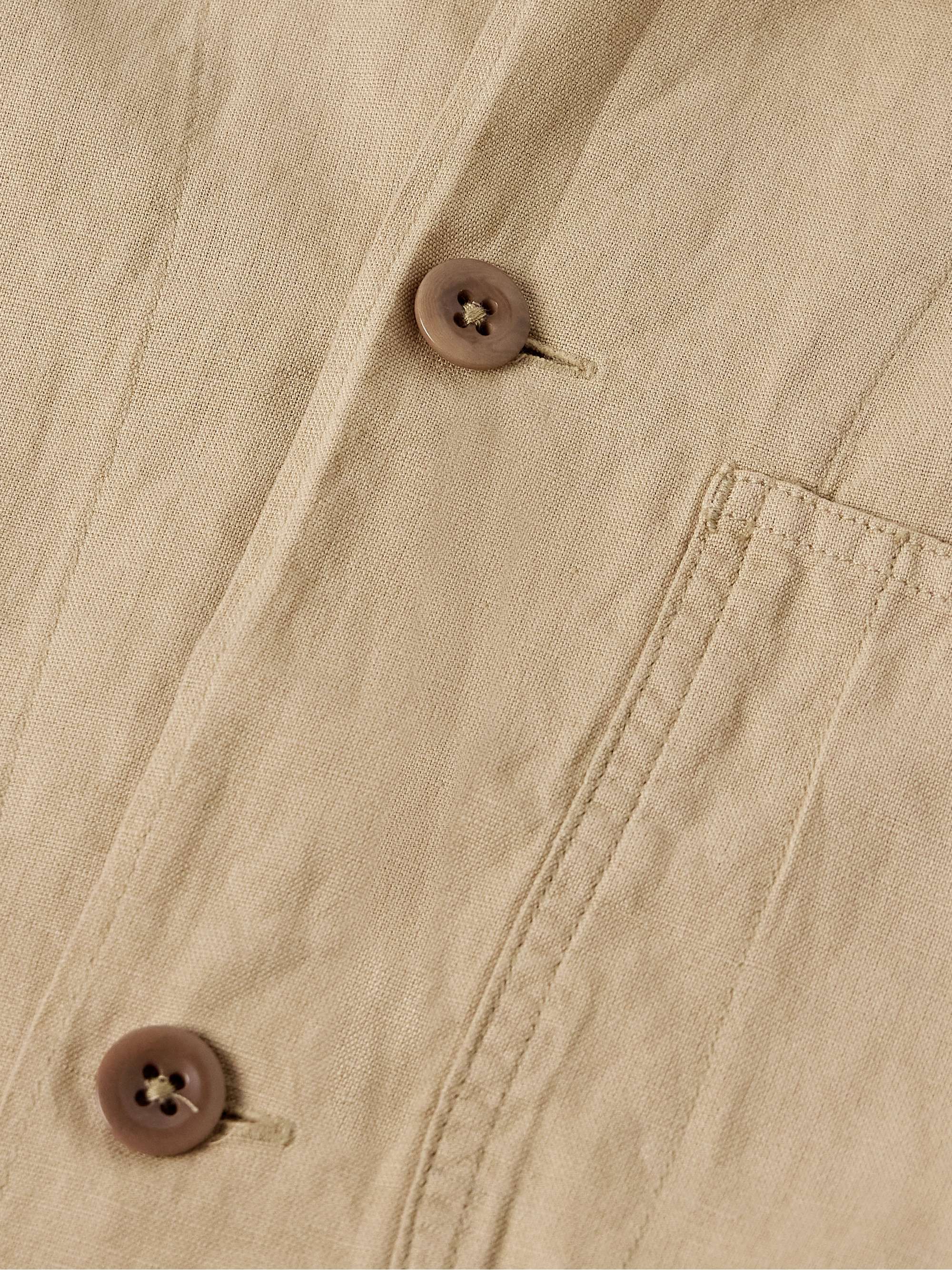 Linen and Cotton-Blend Overshirt view