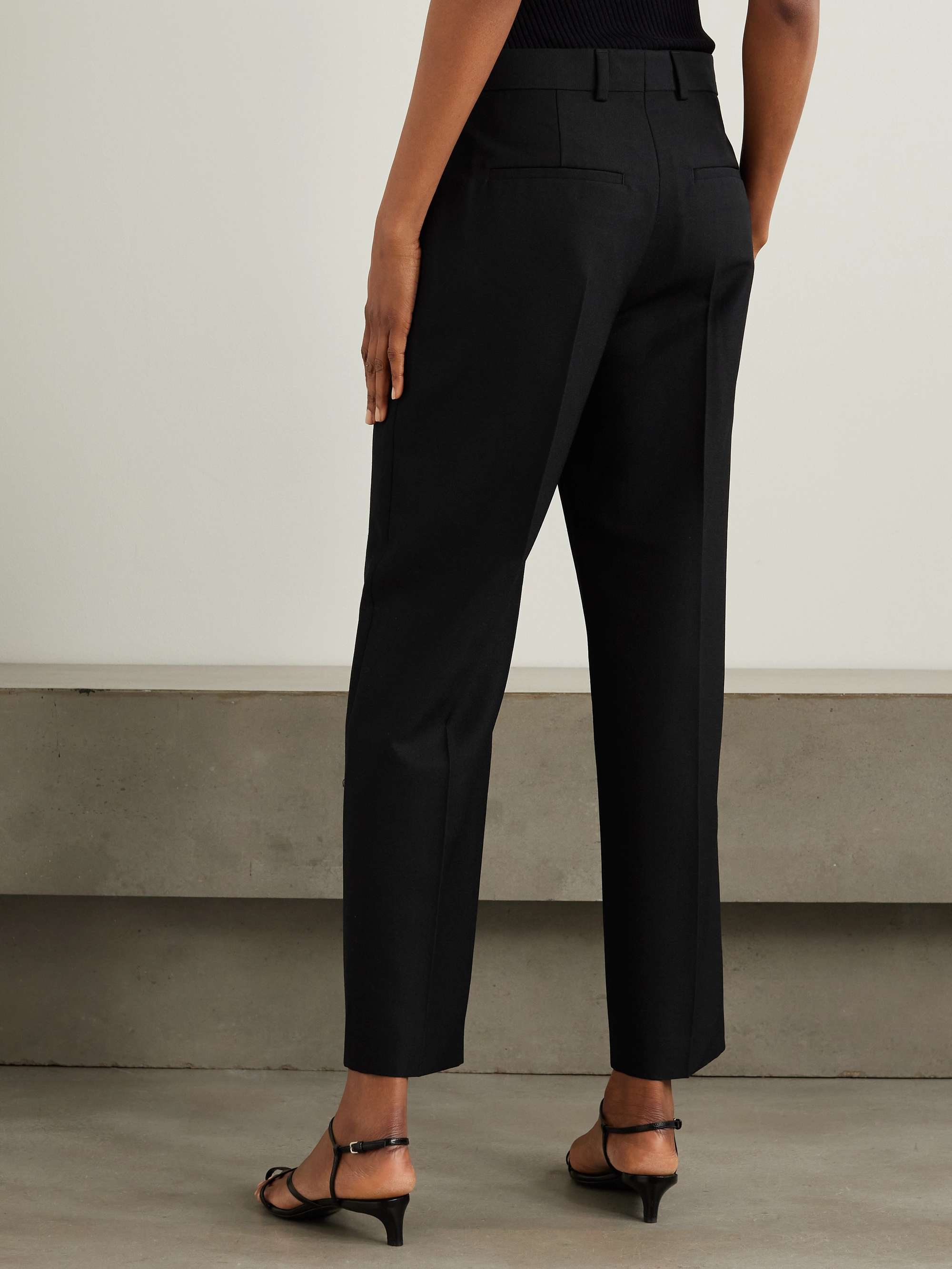 Recycled-crepe straight-leg pants view
