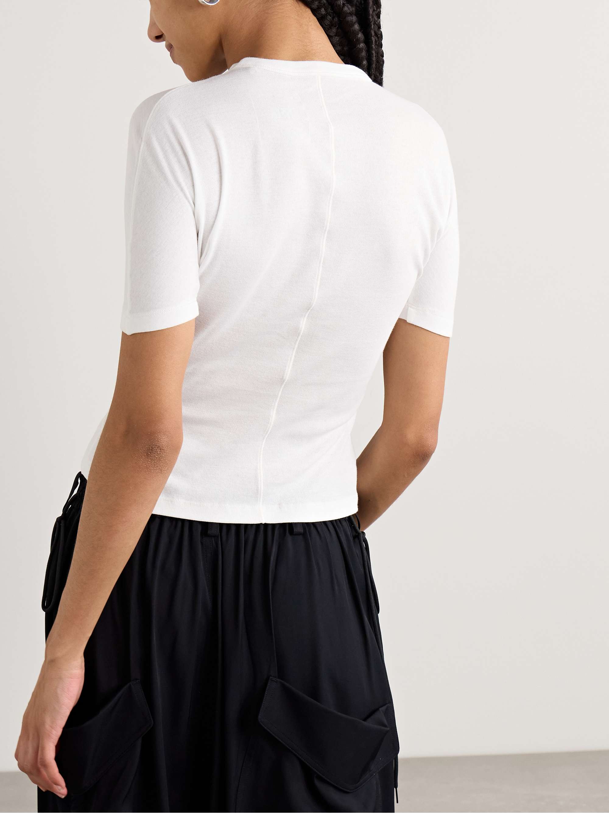 + Y-3 printed organic cotton-jersey T-shirt view