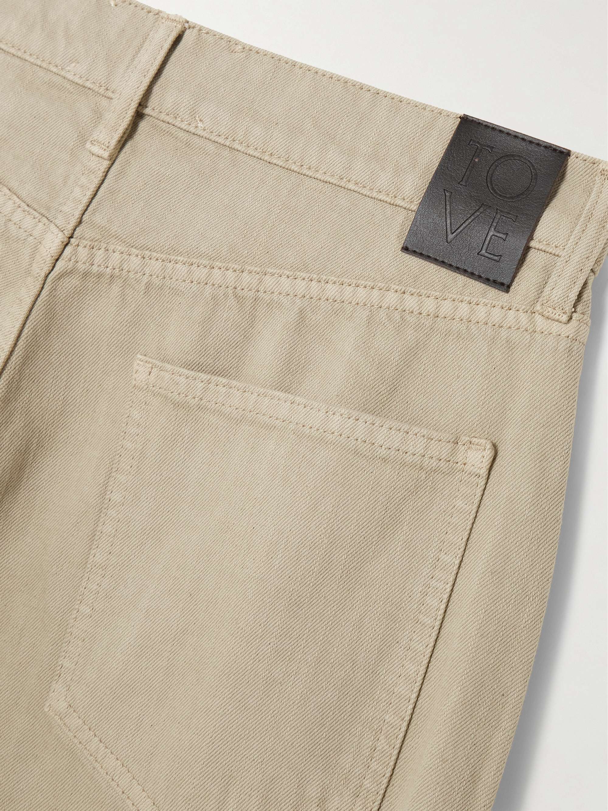 Everly high-rise straight-leg organic jeans view
