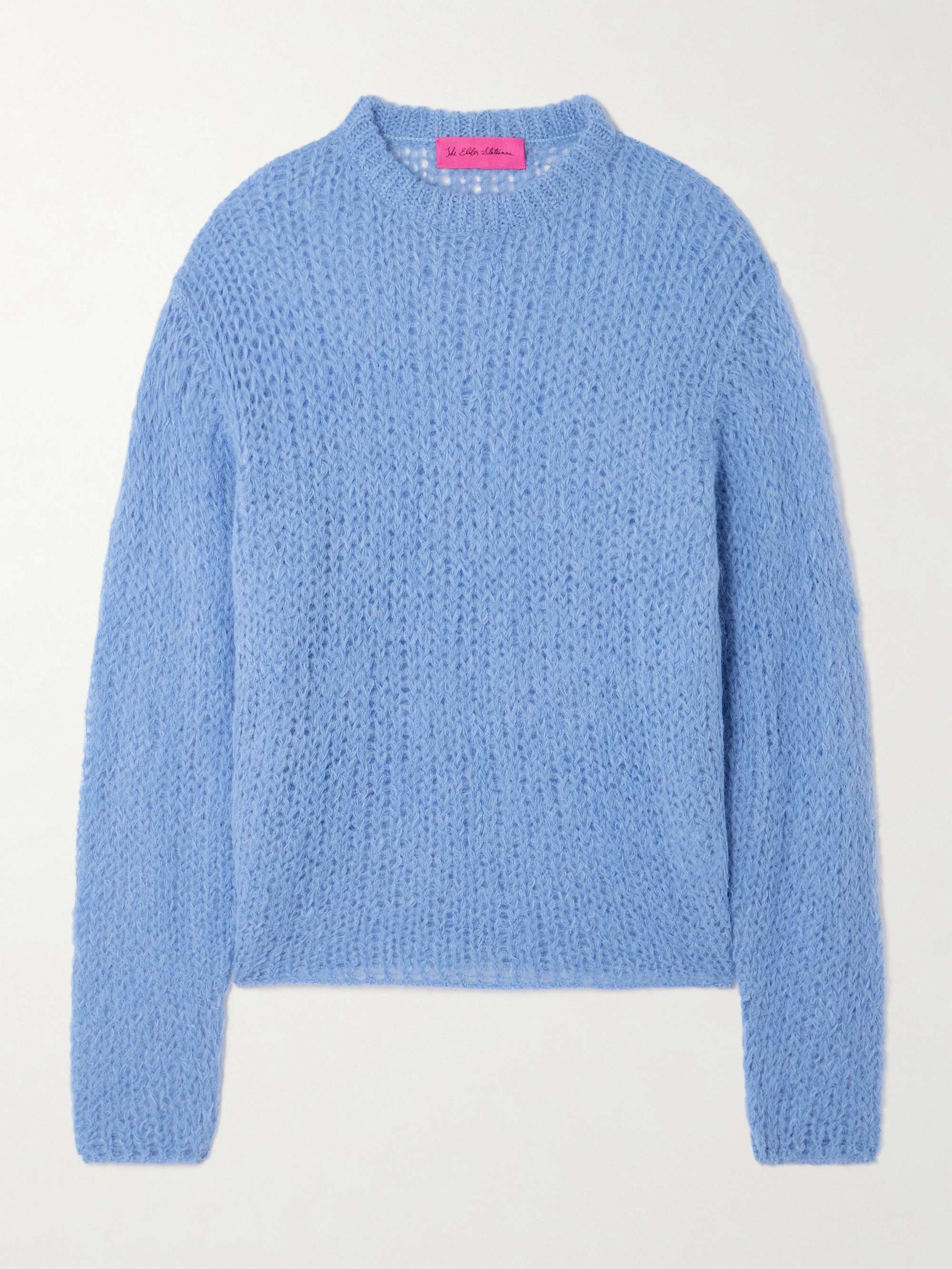 Thistle brushed alpaca-blend sweater view