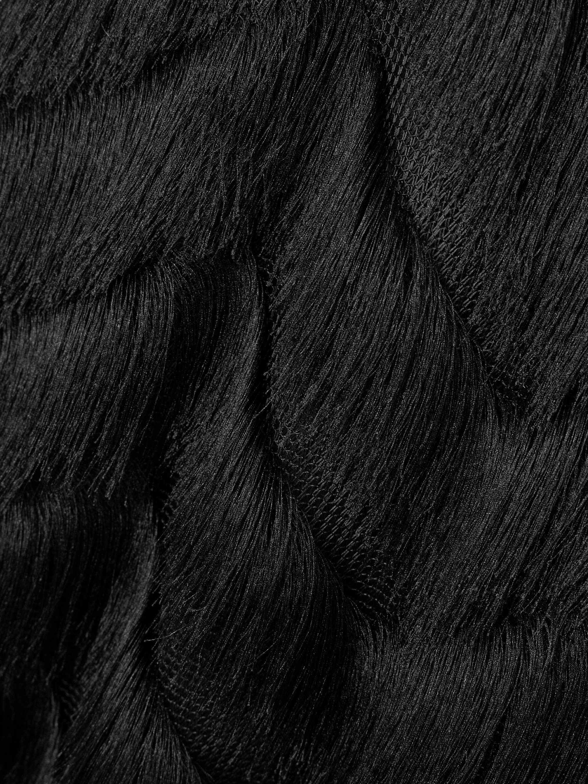 Lorelei fringed mesh midi skirt view