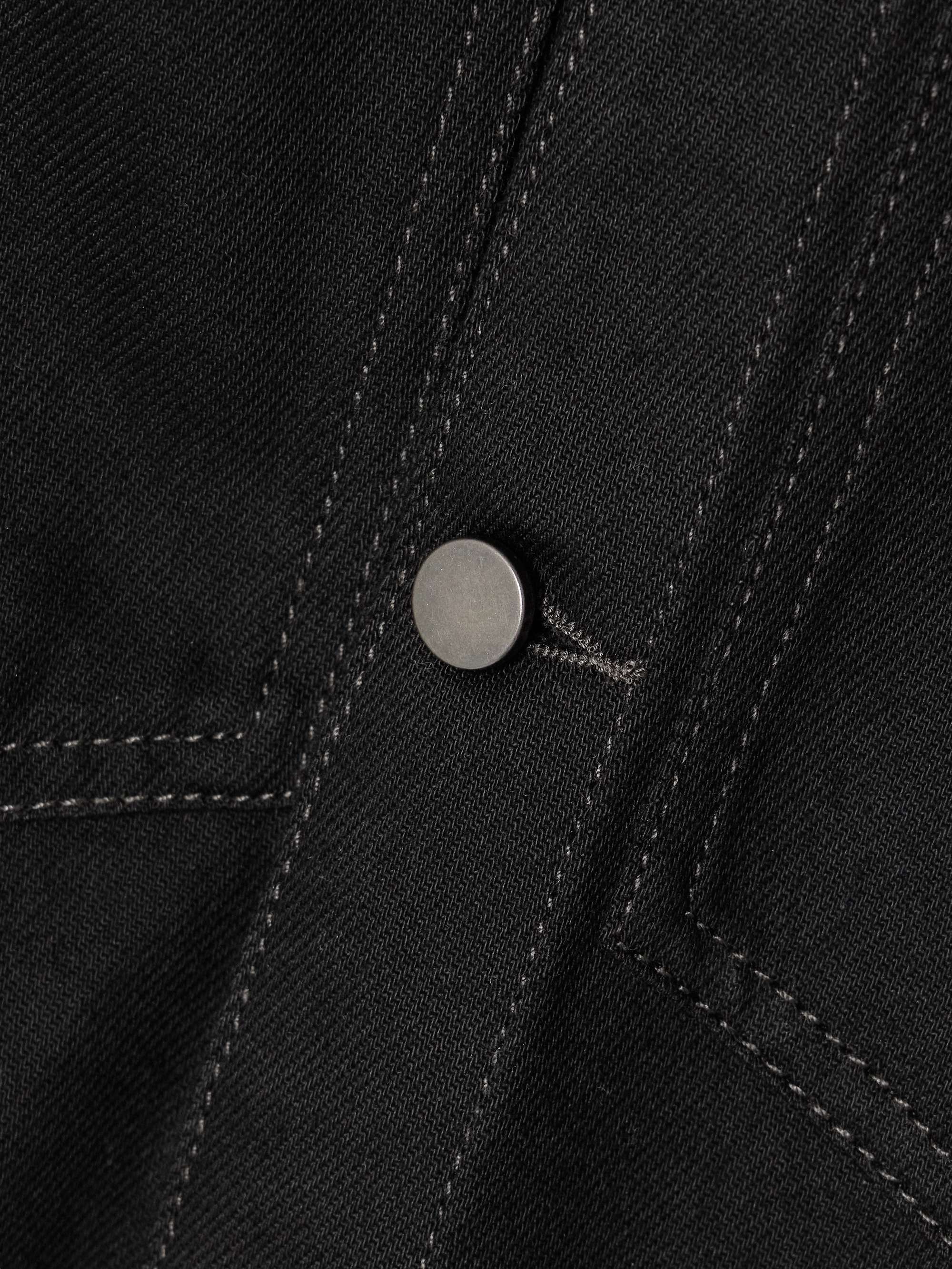 Curved cotton-twill jacket view