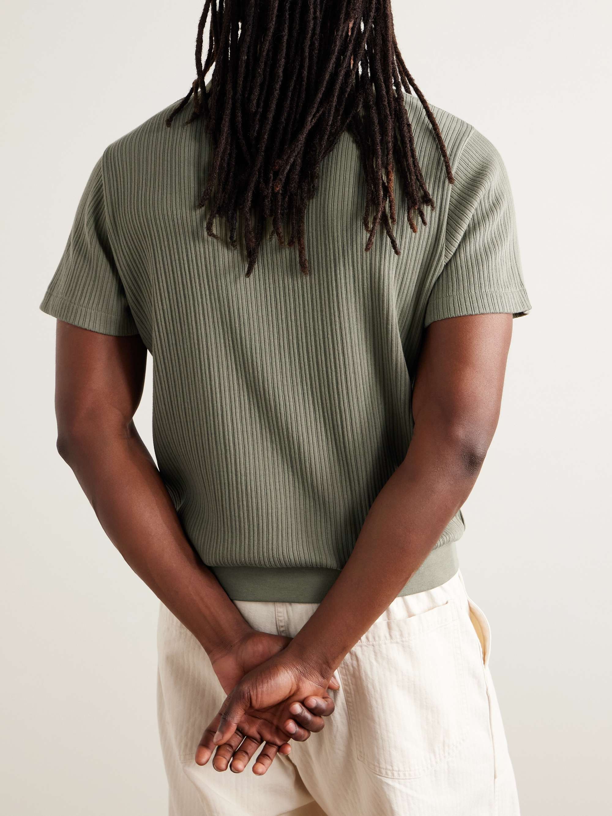Westcott Ribbed Organic Cotton Polo Shirt view